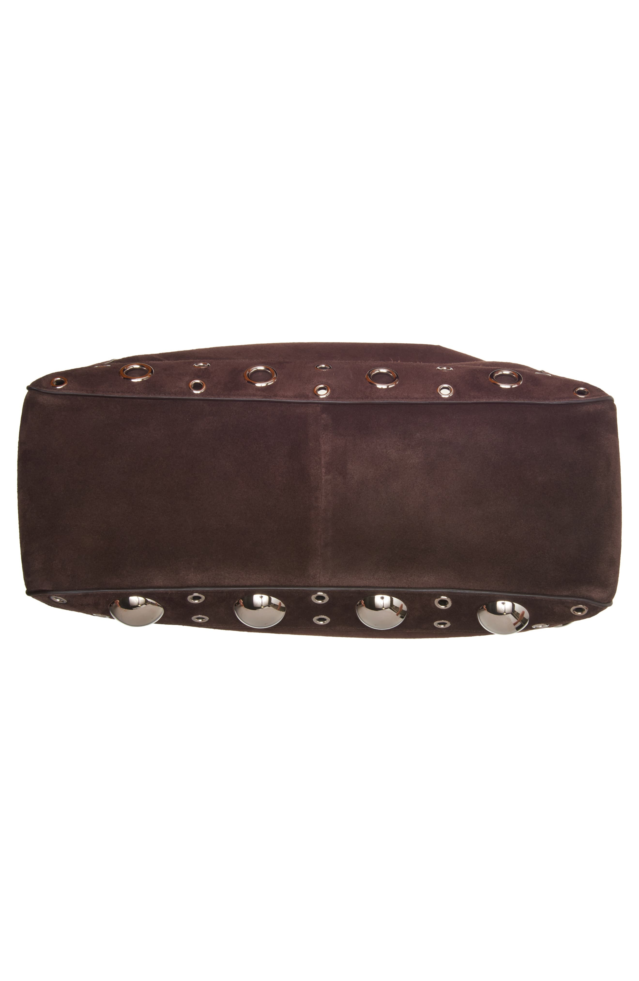 Valentino Garavani Nellcôte Stud Suede Tote in 0To Testa Di Moro at Nordstrom - 7