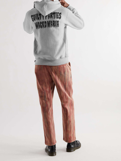 WACKO MARIA Logo-Print Fleece-Back Cotton-Jersey Hoodie outlook