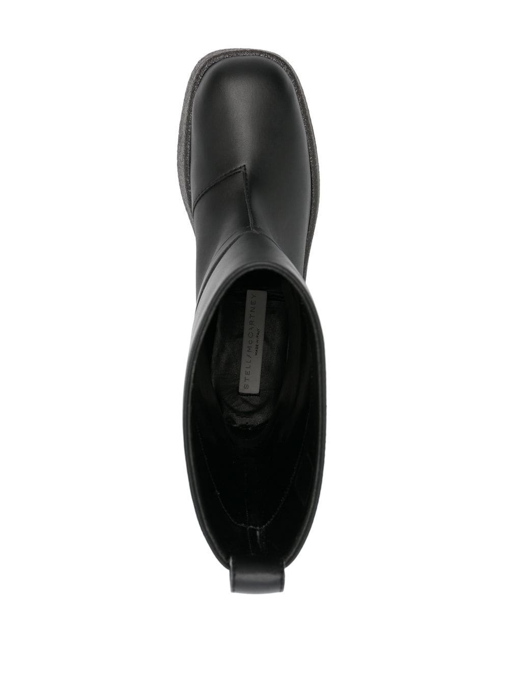 debossed-logo detail boots - 4