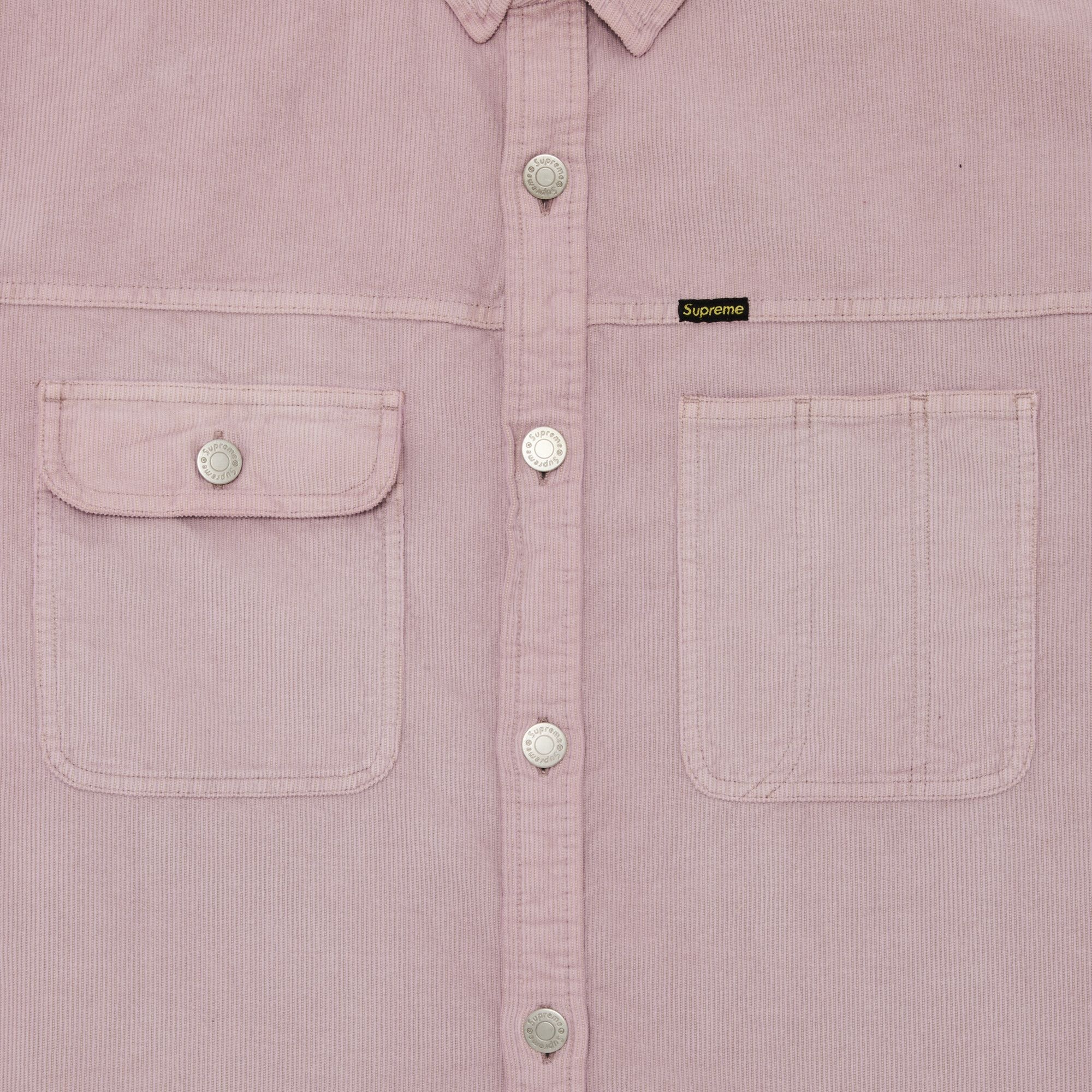 Supreme Washed Corduroy Shirt 'Dusty Pink' - 3