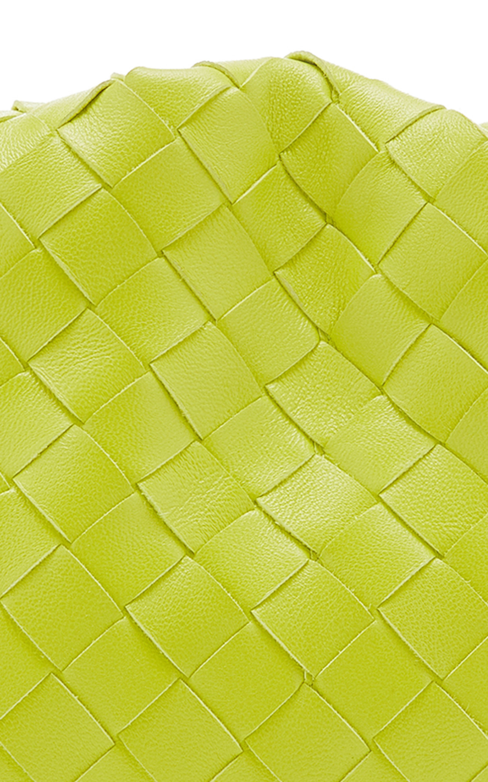 The Teen Pouch Intrecciato Leather Clutch lime green - 6