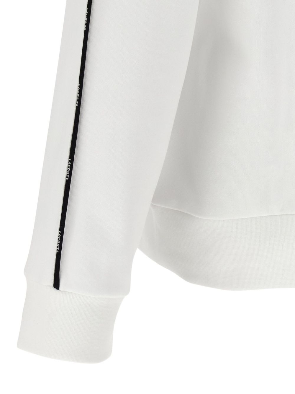 tape-trimmed kangaroo-pocket hoodie - 3