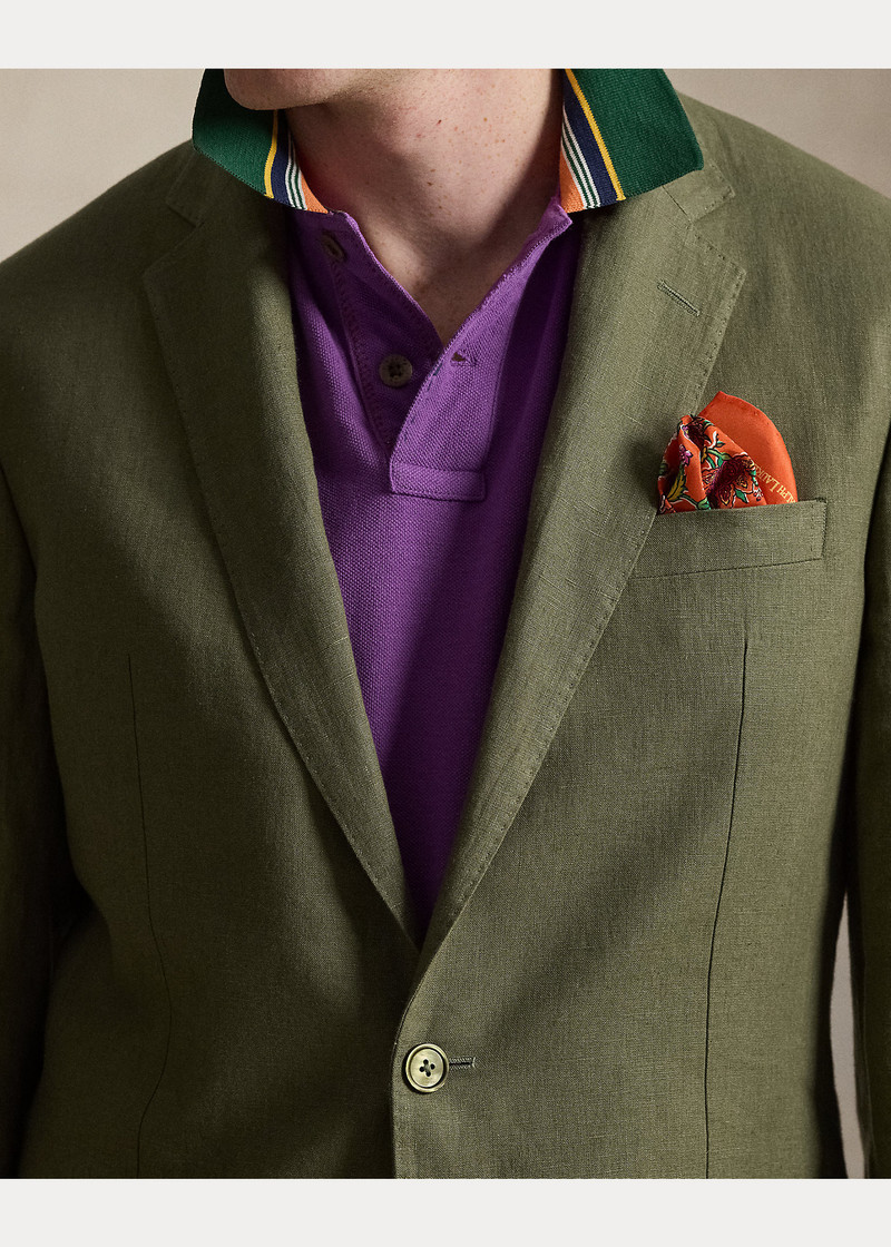 Polo Tailored Fit Linen Suit Jacket 6