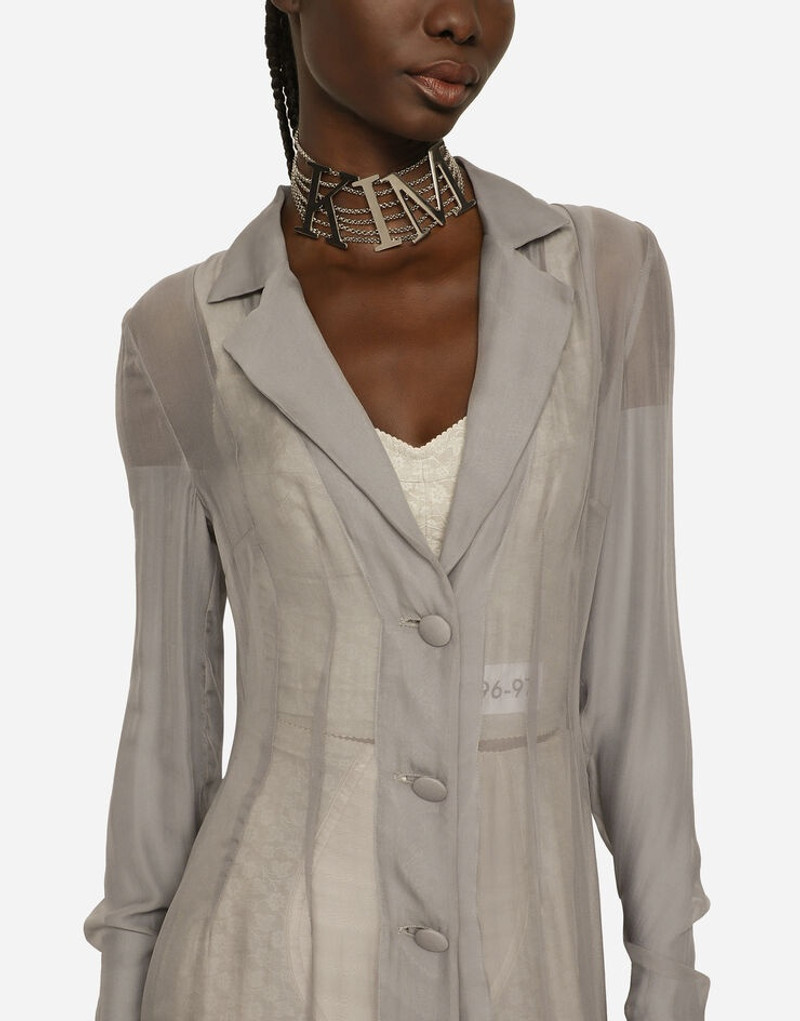 Silk georgette duster coat 5