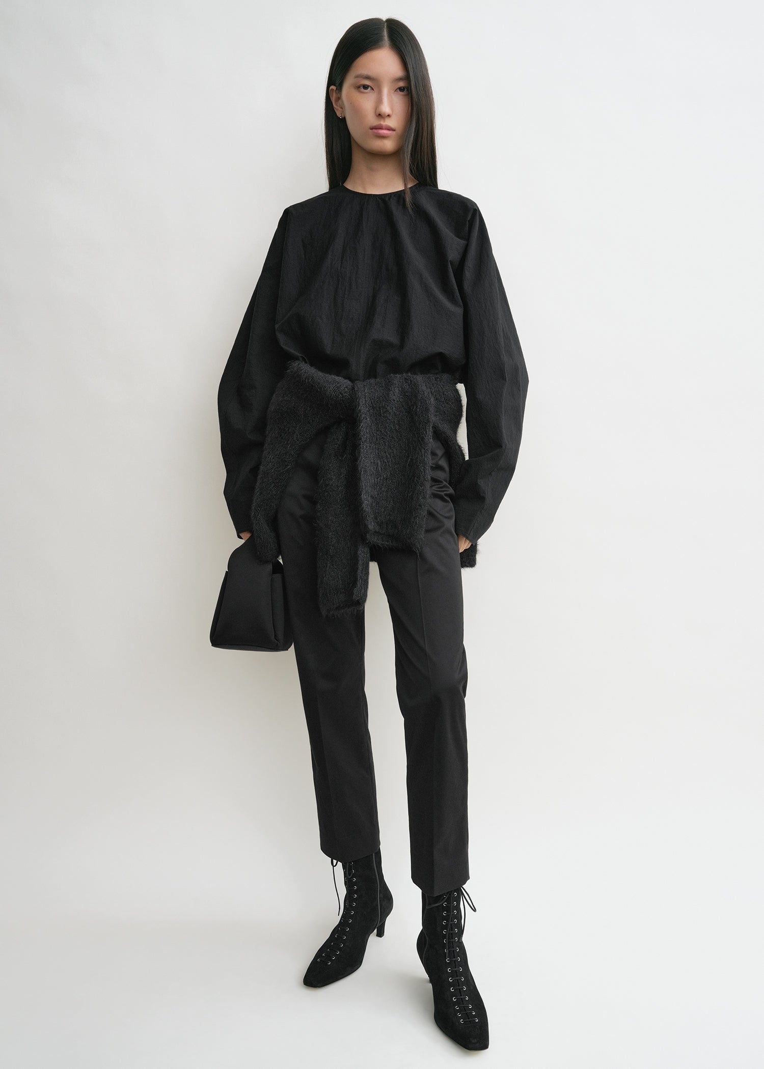 TOTEME｜ (Batwing Top (252-WRT0431-FB0375 059)) TOTEME Batwing Top | Sam Malouf Authentic Luxury