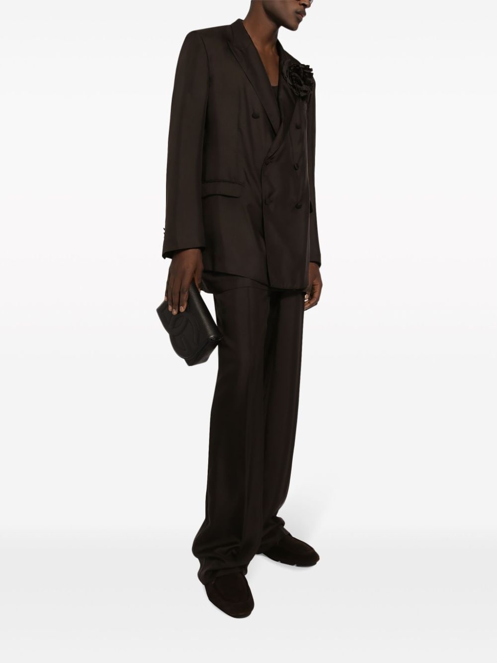 tailored silk trousers - 2