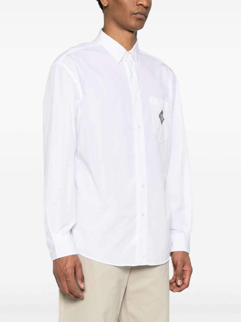 logo-print cotton shirt 3