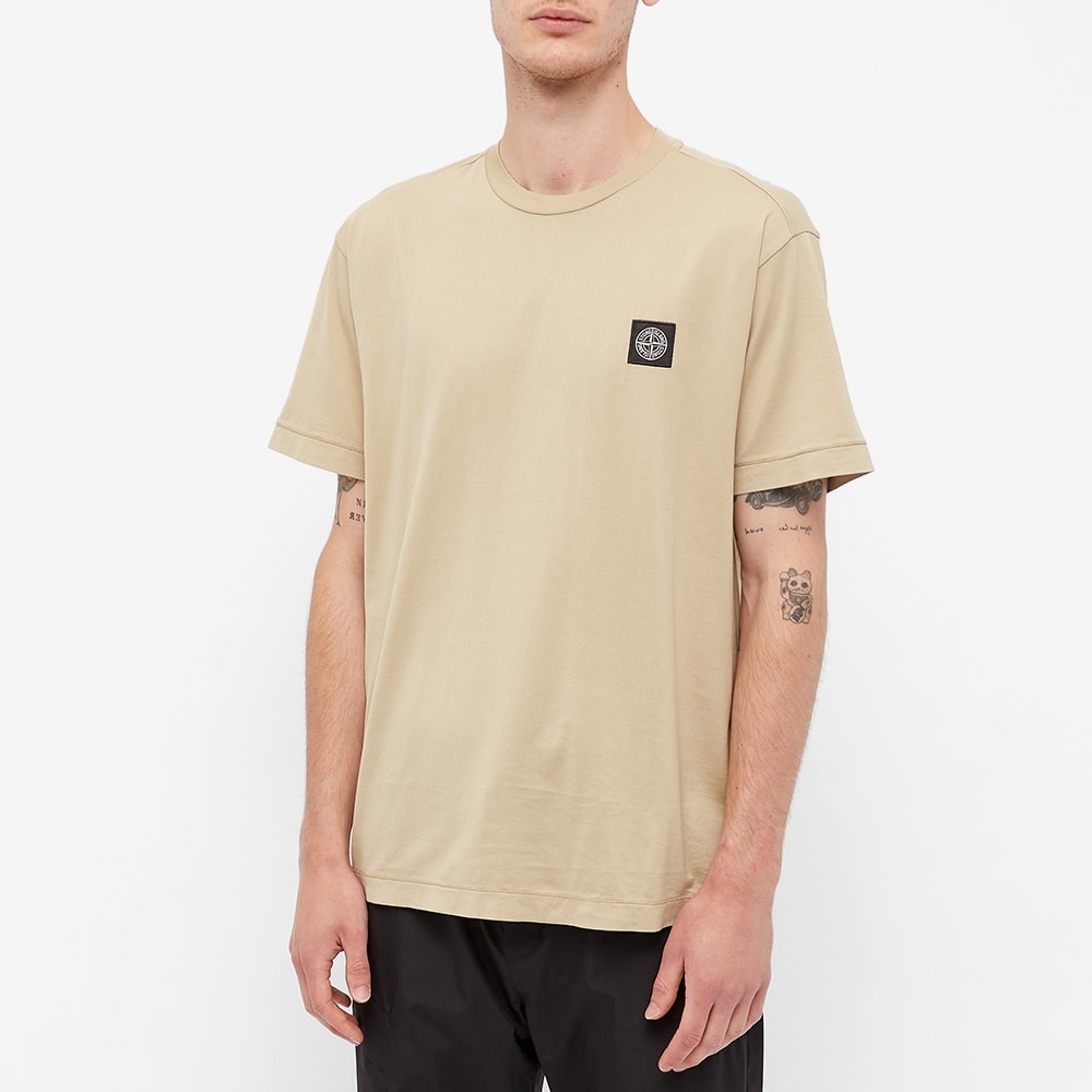 Stone Island Patch Logo Tee - 3