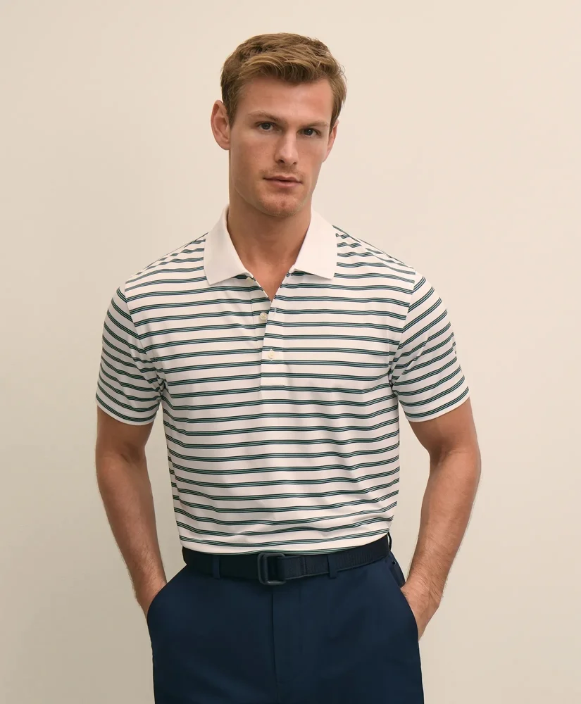 Performance Series Micro-Stripe Polo Shirt - 1