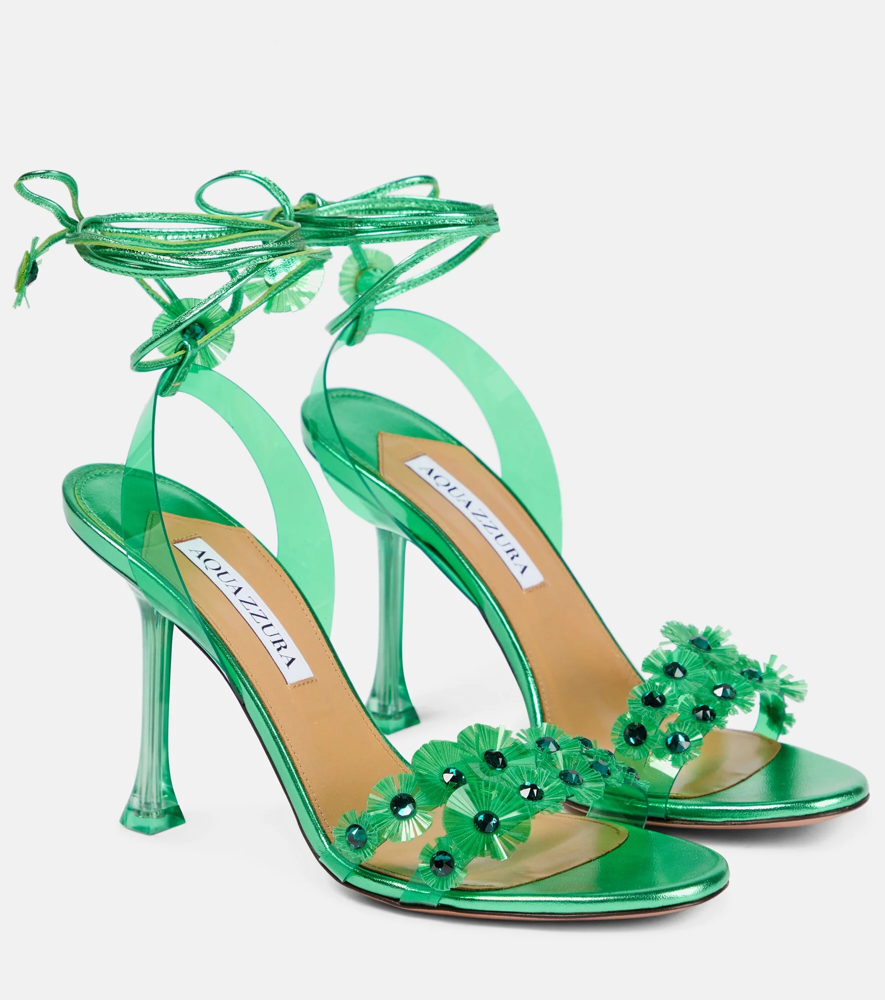 Meteorite embellished PVC sandals - 1