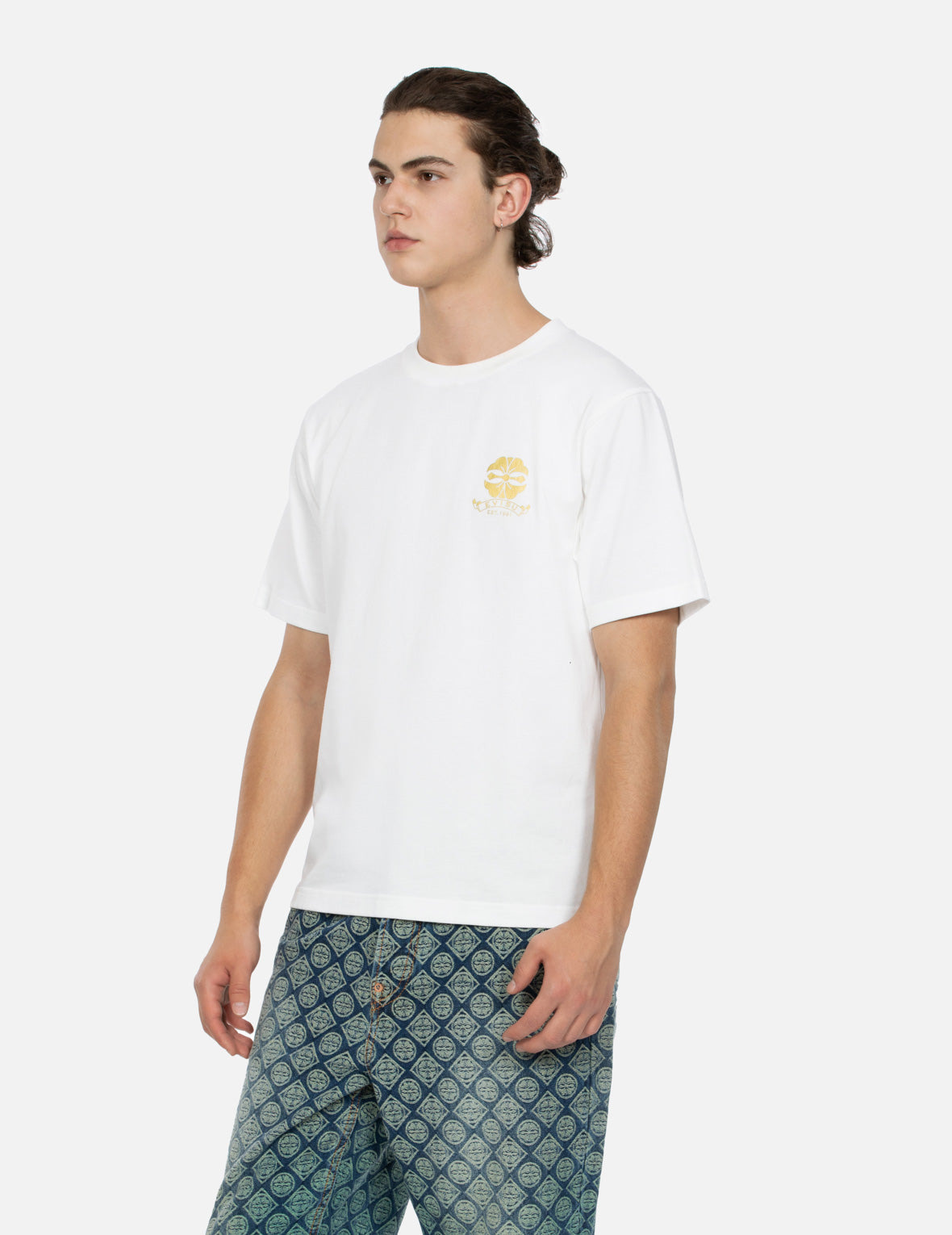 KAMON AND LOGO FOIL PRINT REGULAR FIT T-SHIRT - 7