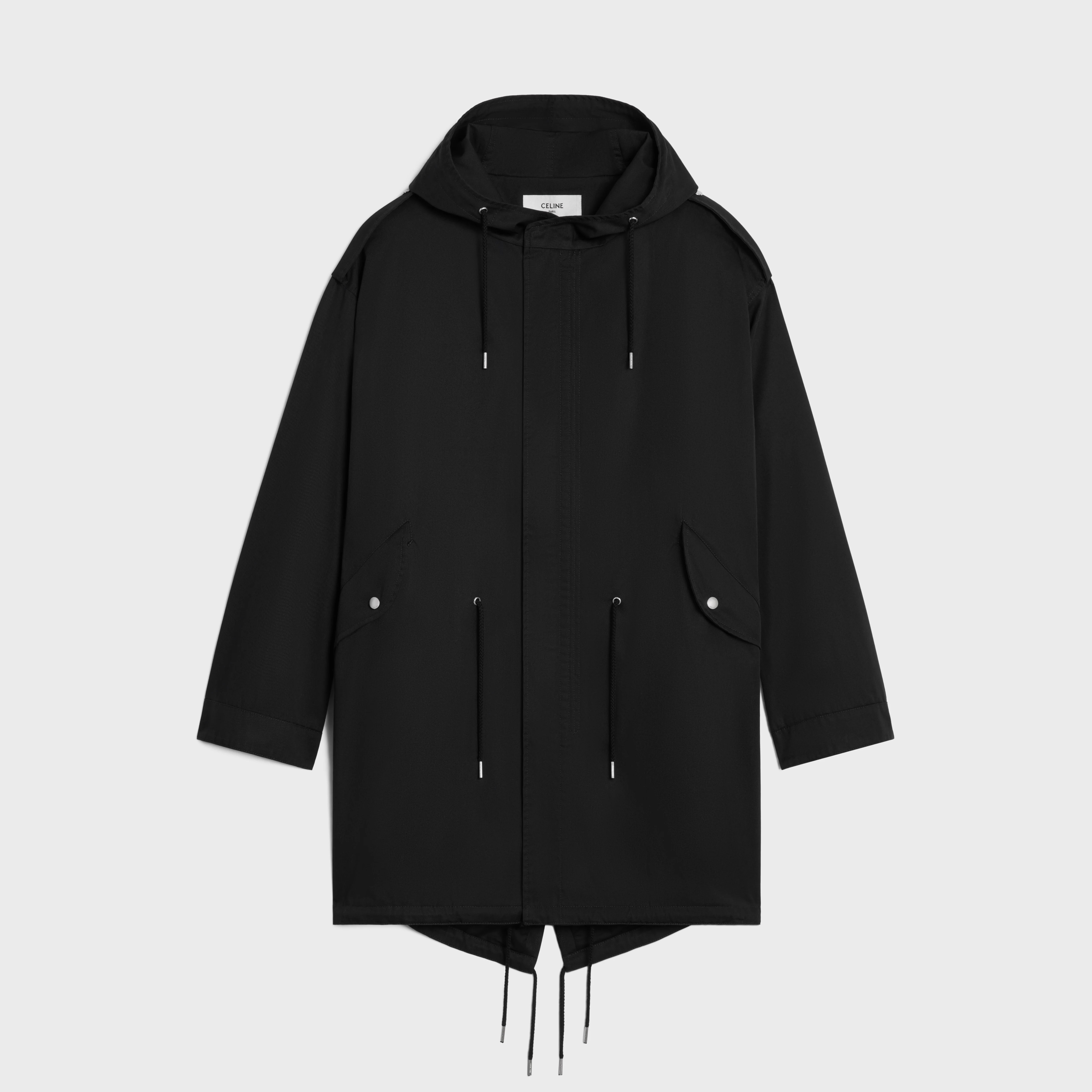 celine long parka in technical cotton - 1