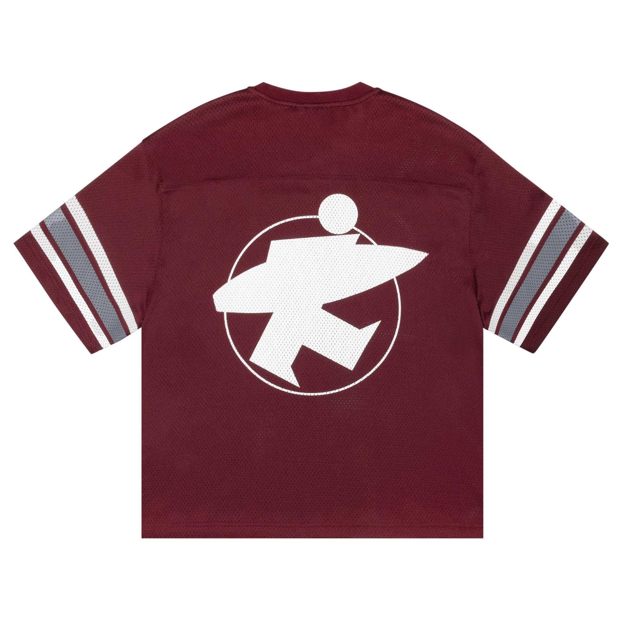 Stussy Surfman Mesh Football Jersey 'Burgundy' - 2