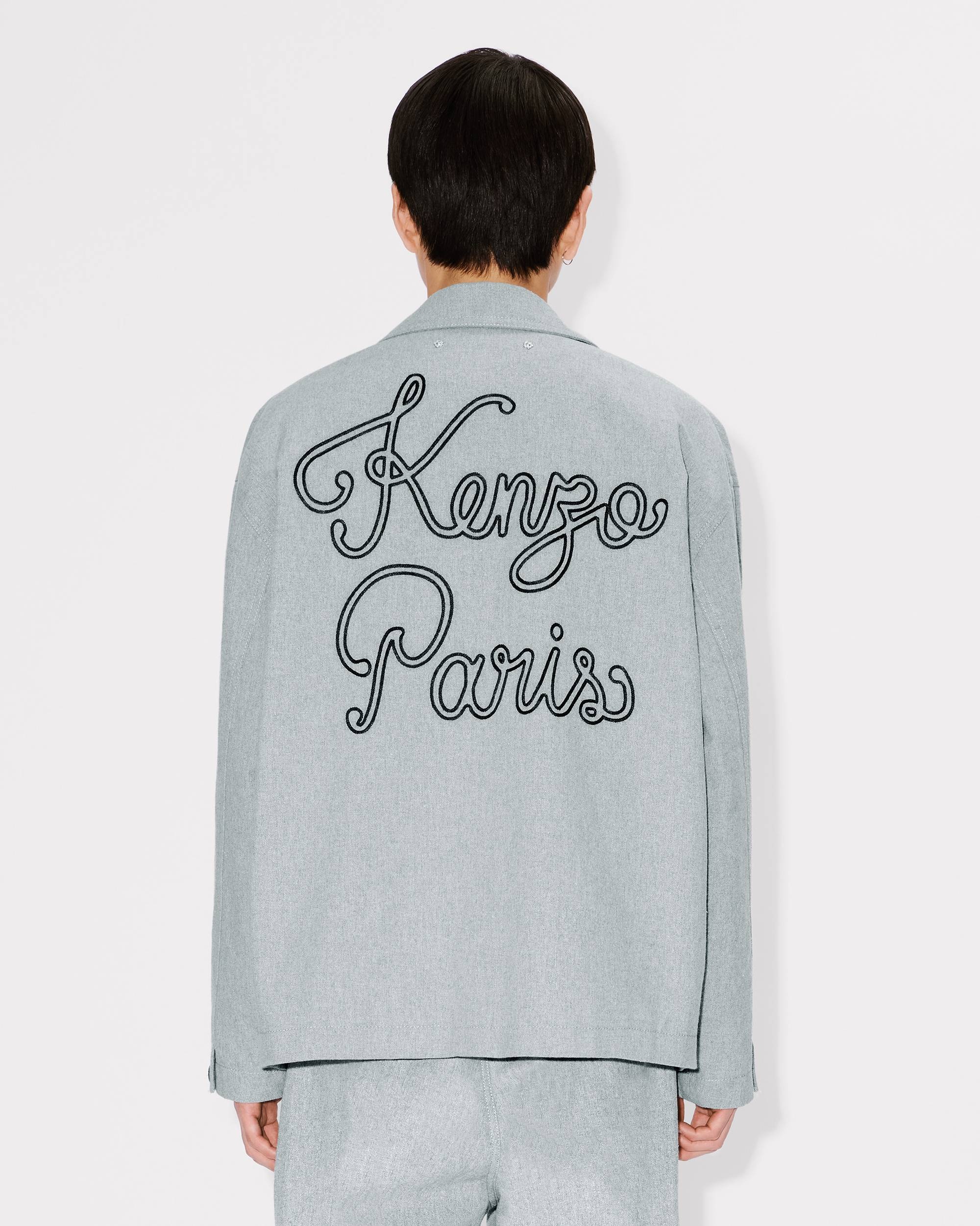 'KENZO Paris Chainstitch' embroidered workwear jacket - 5