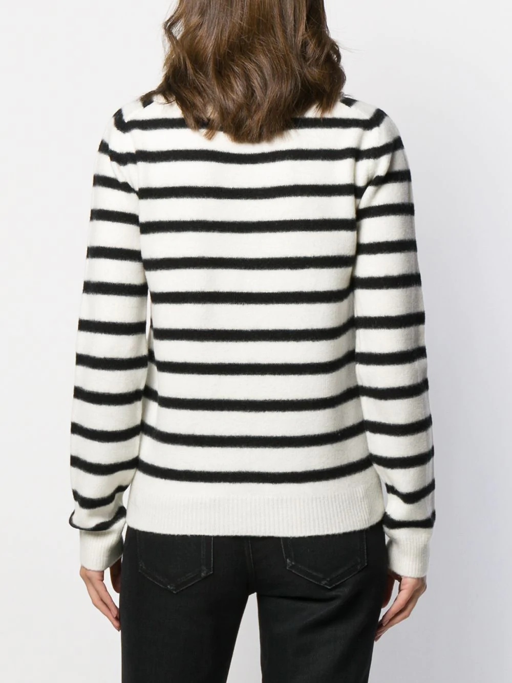 striped knitted jumper - 4