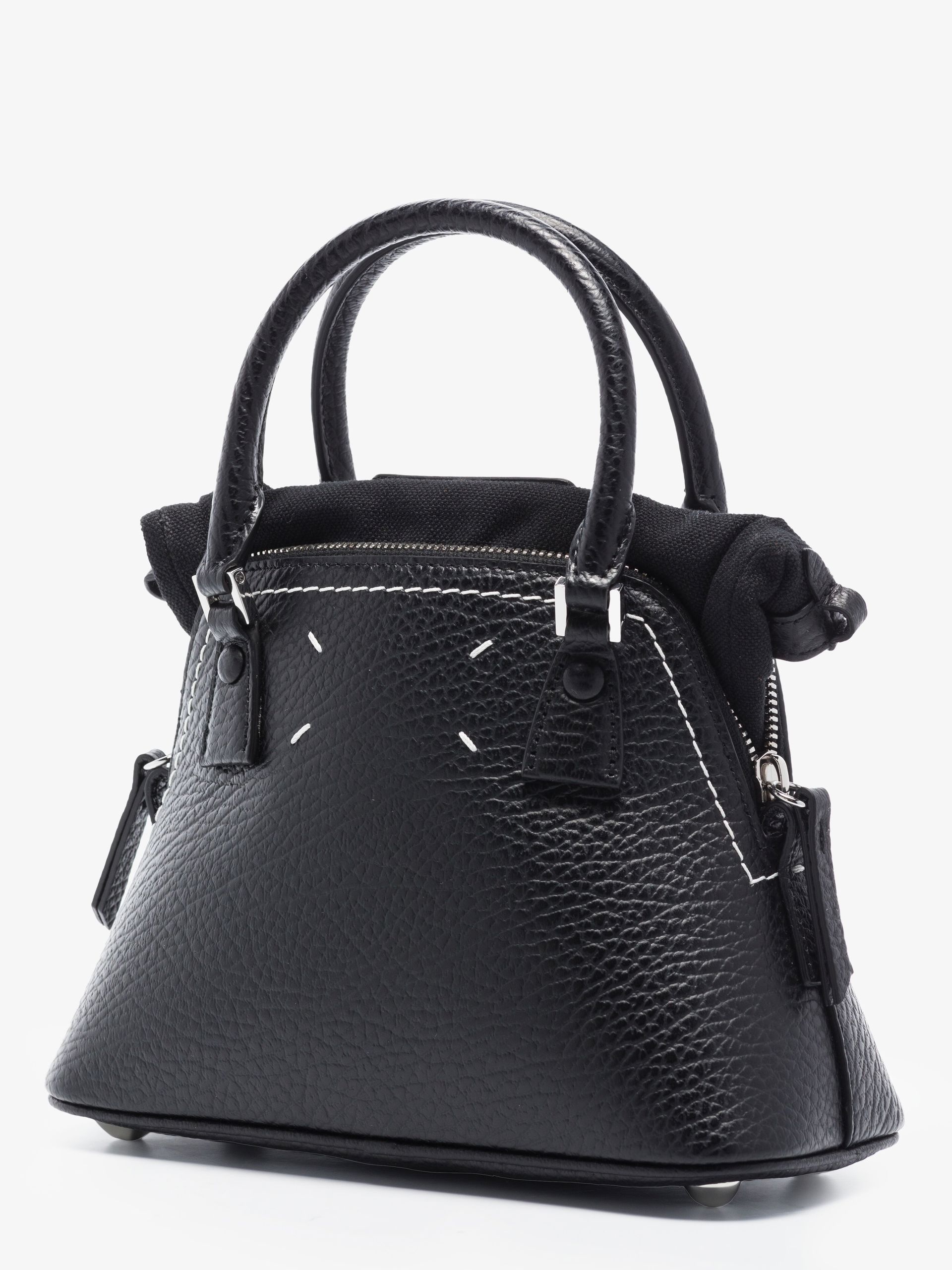 black 5AC mini leather tote bag - 3