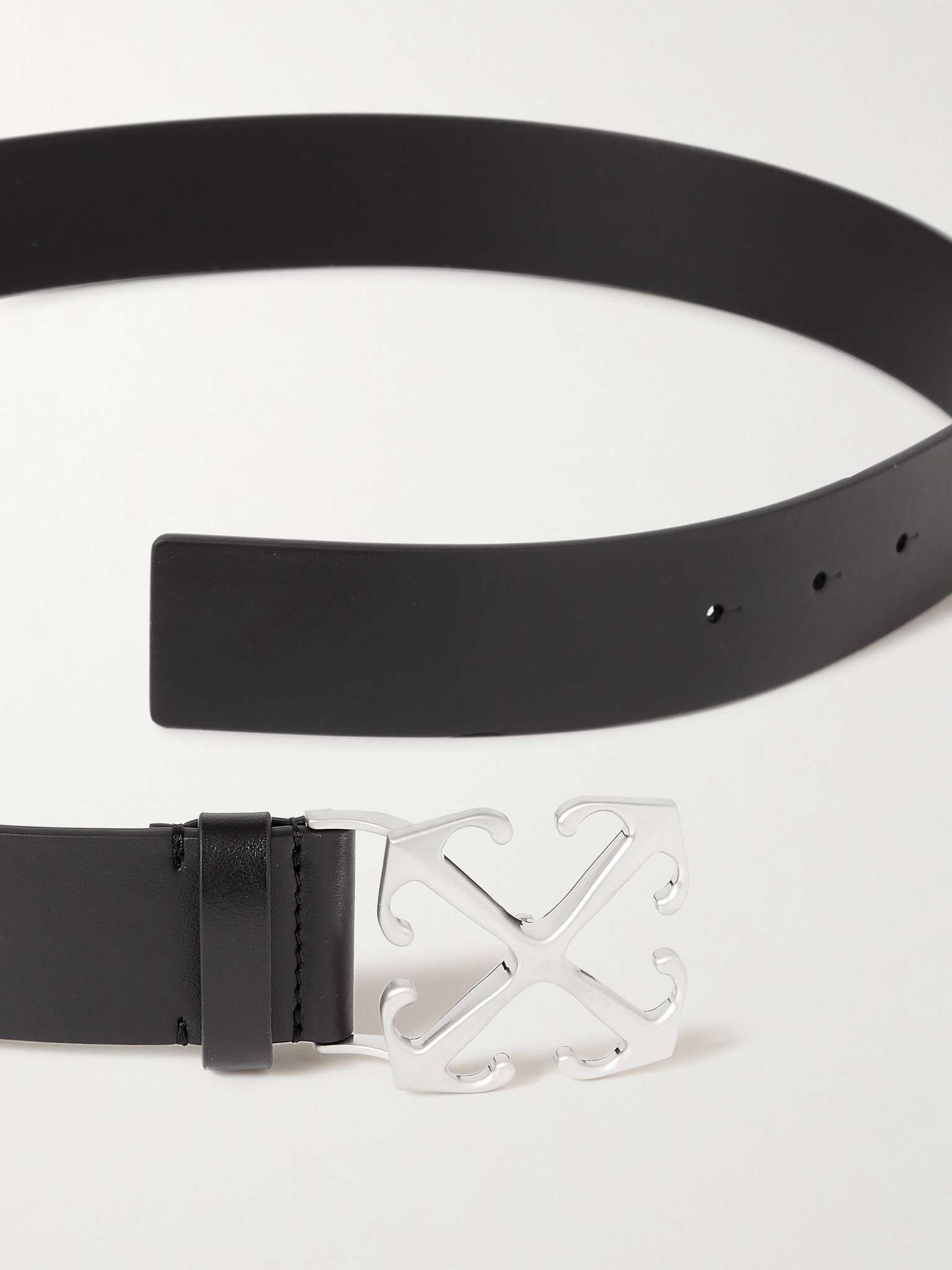 Off-White 3cm Leather Belt - Men - Black Belts