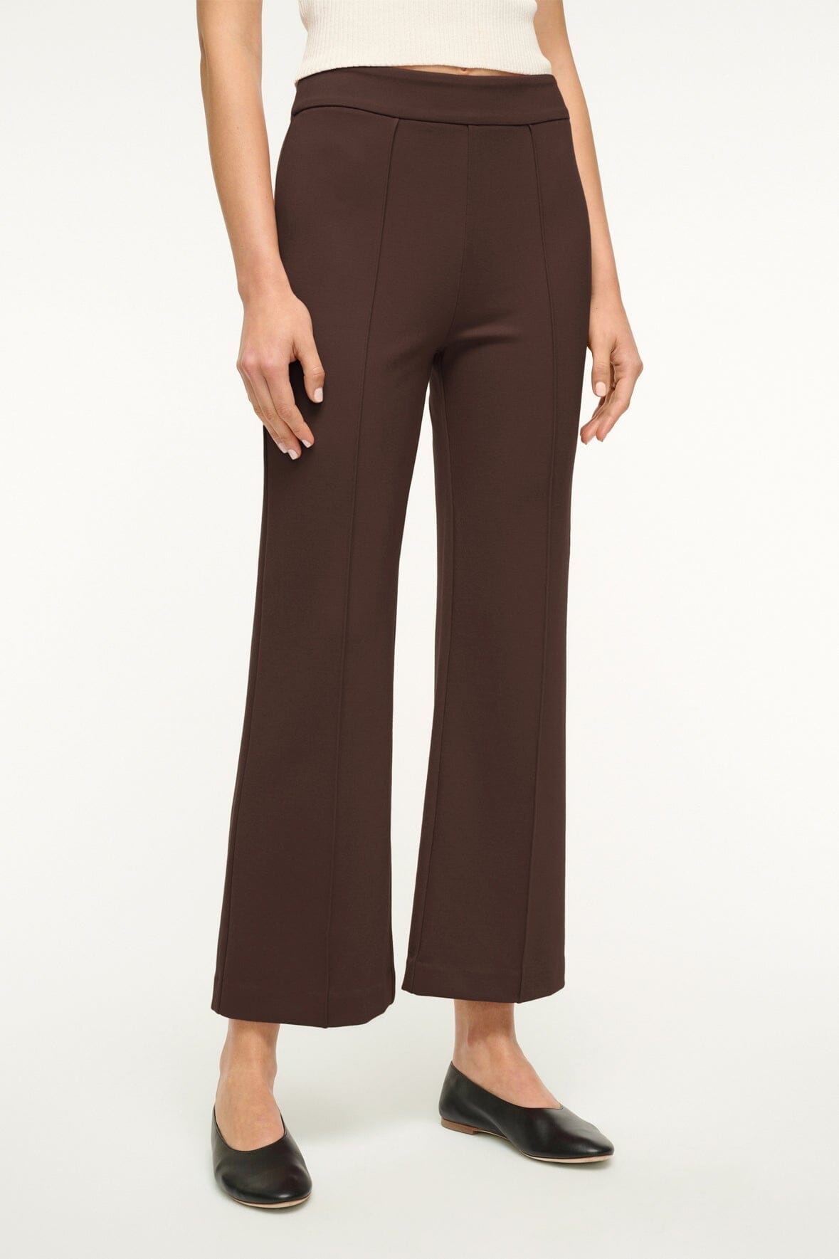 STAUD KNACK PANT DARK CHOCOLATE - 6