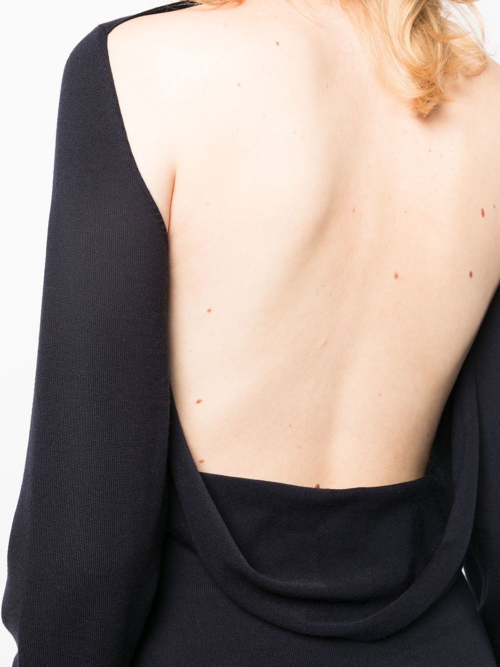fine-knit open-back jumper - 5