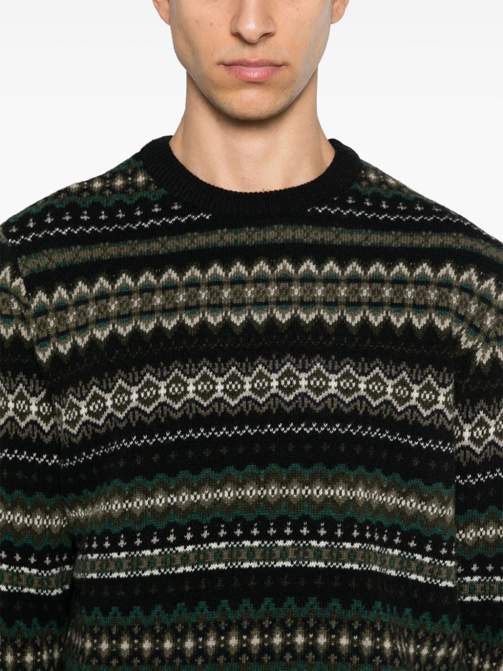 fair isle-knit sweater - 5