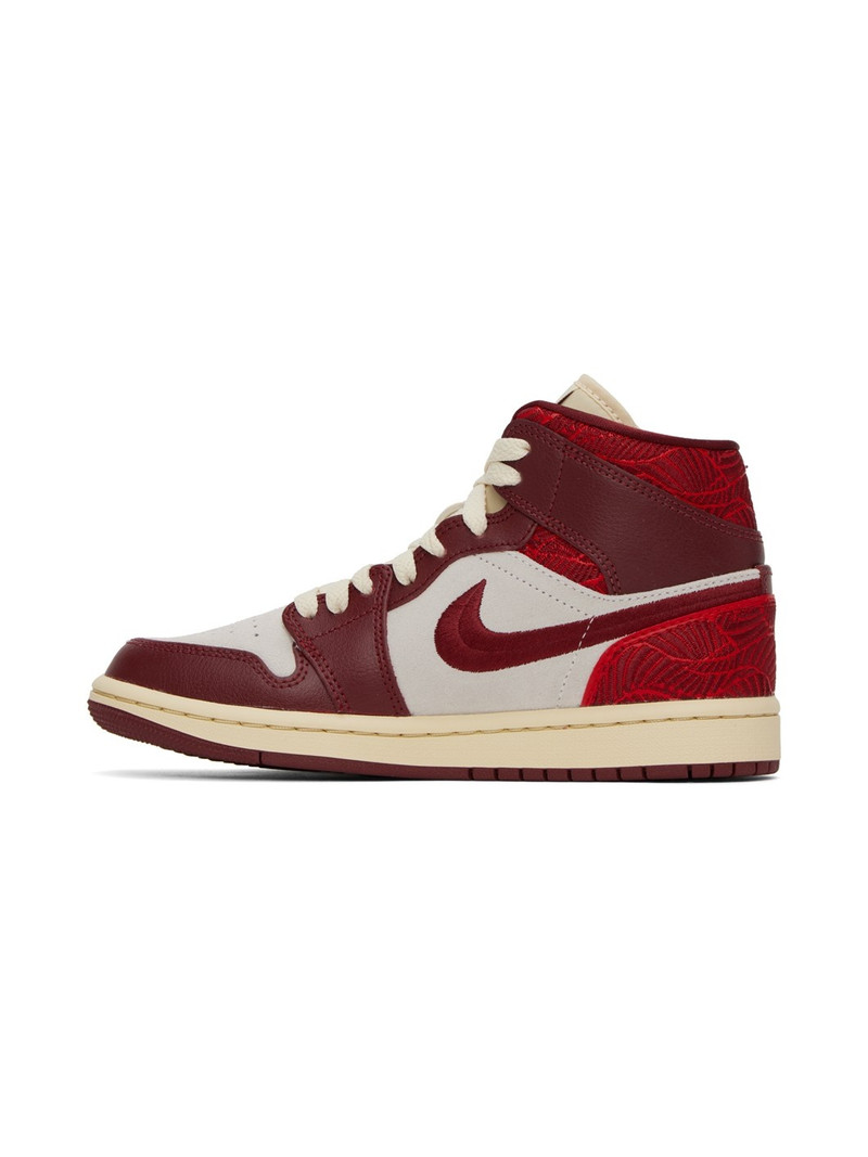 Jordan Red Air Jordan 1 Mid SE Sneakers outlook