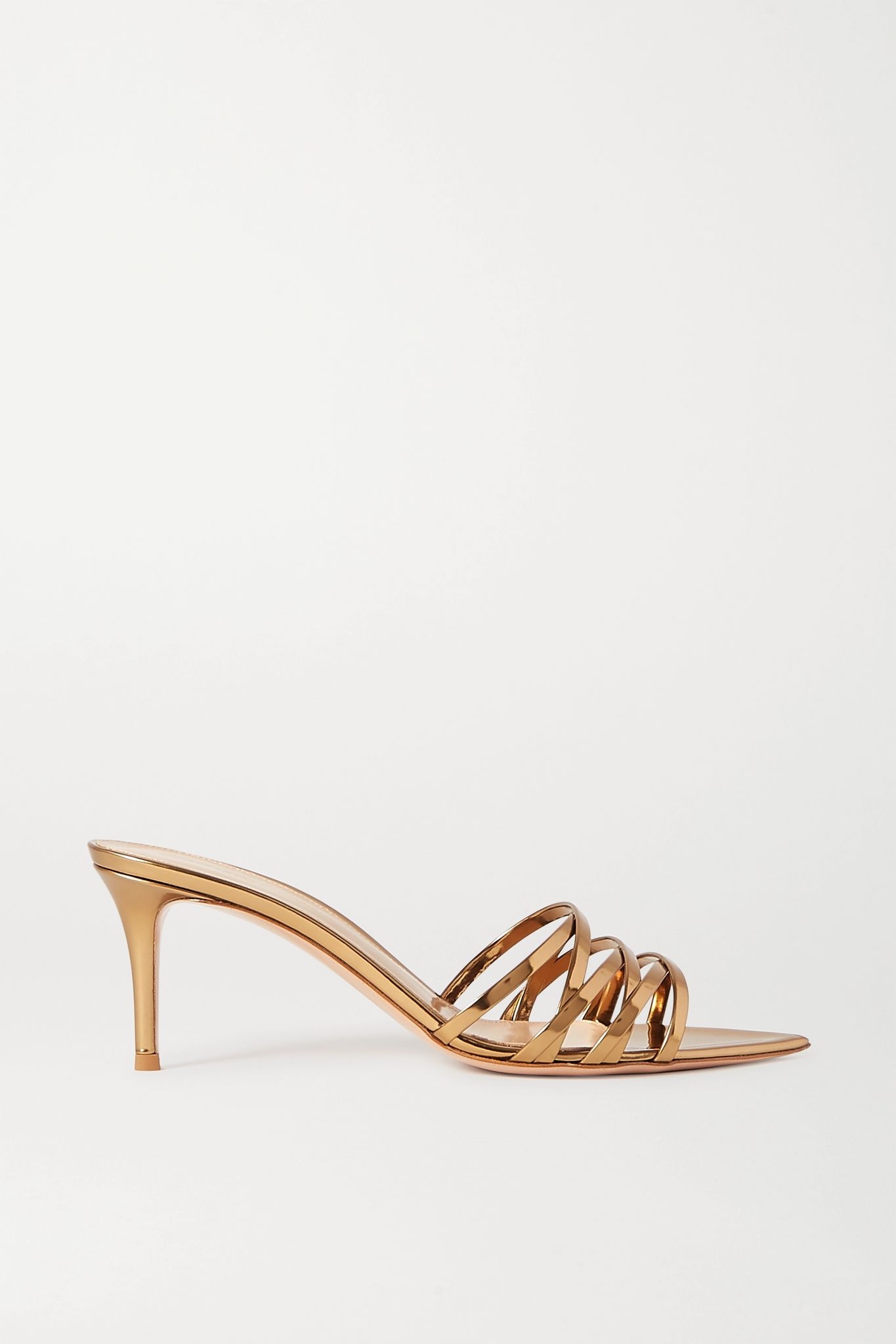 Lita 70 metallic leather sandals - 1