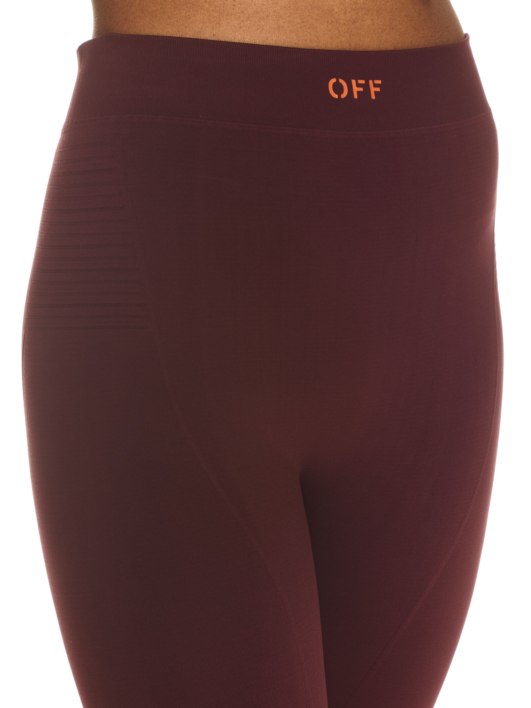 Off Stamp Seam Leggings Fig Pureed Pumpk - 5