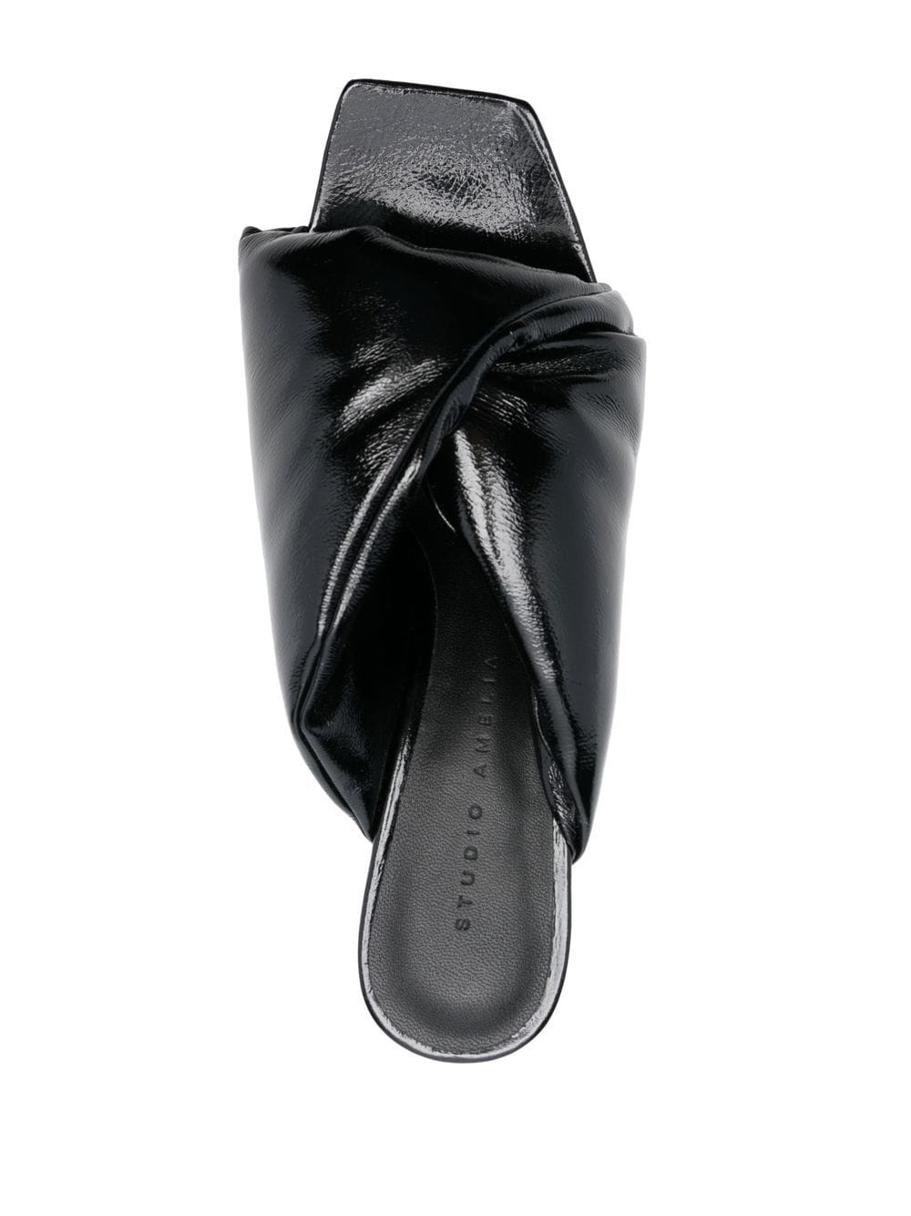 Croissant 95mm leather mules - 4