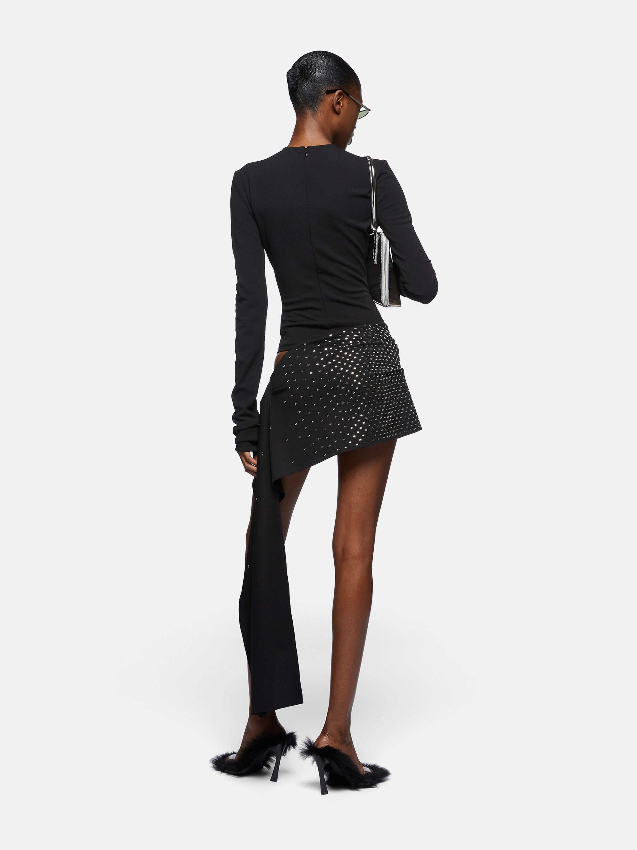 BLACK MINI DRESS - 3