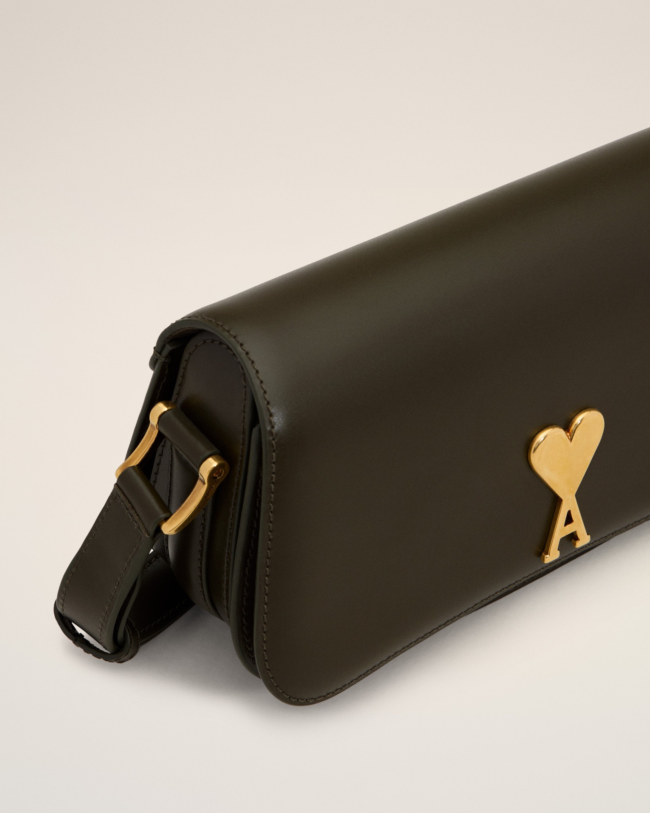 ショルダーバッグ・ポシェット Ami Paris Leather Shoulder Bag Black Leather Shoulder Bag Paris Paris | AMI PARIS