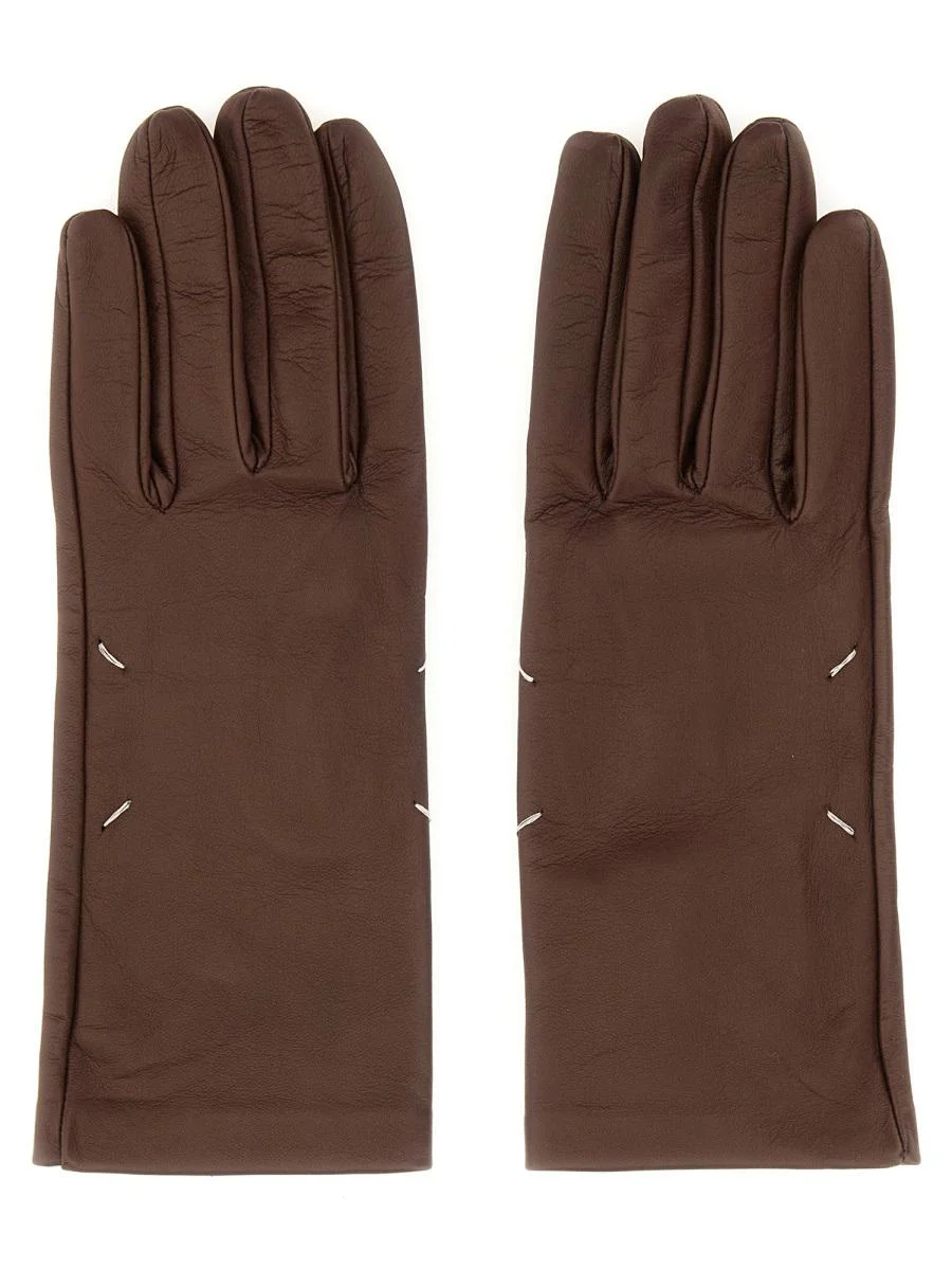 Maison Margiela Leather Gloves - 1
