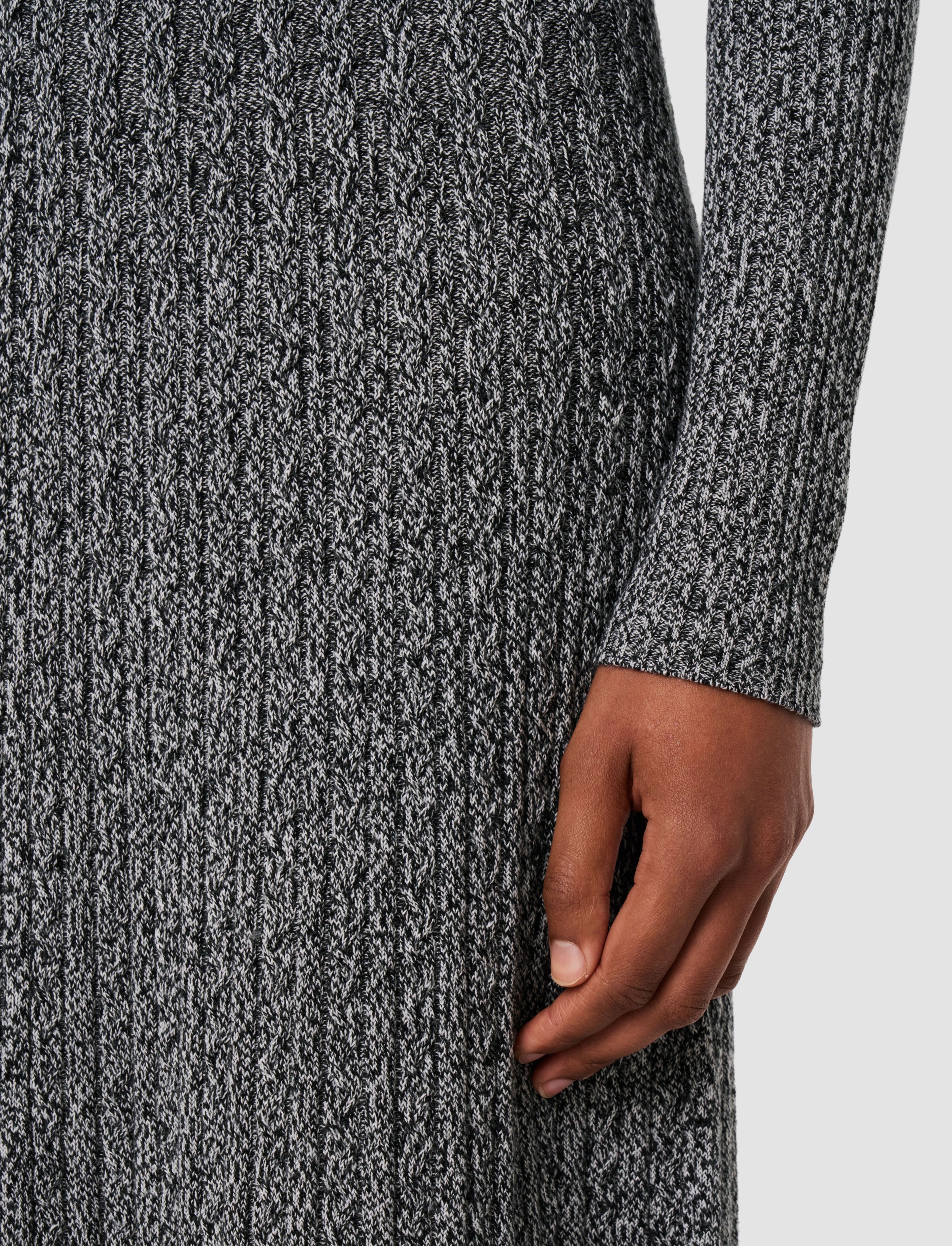 Ribbed Cable Knit Dress - 5