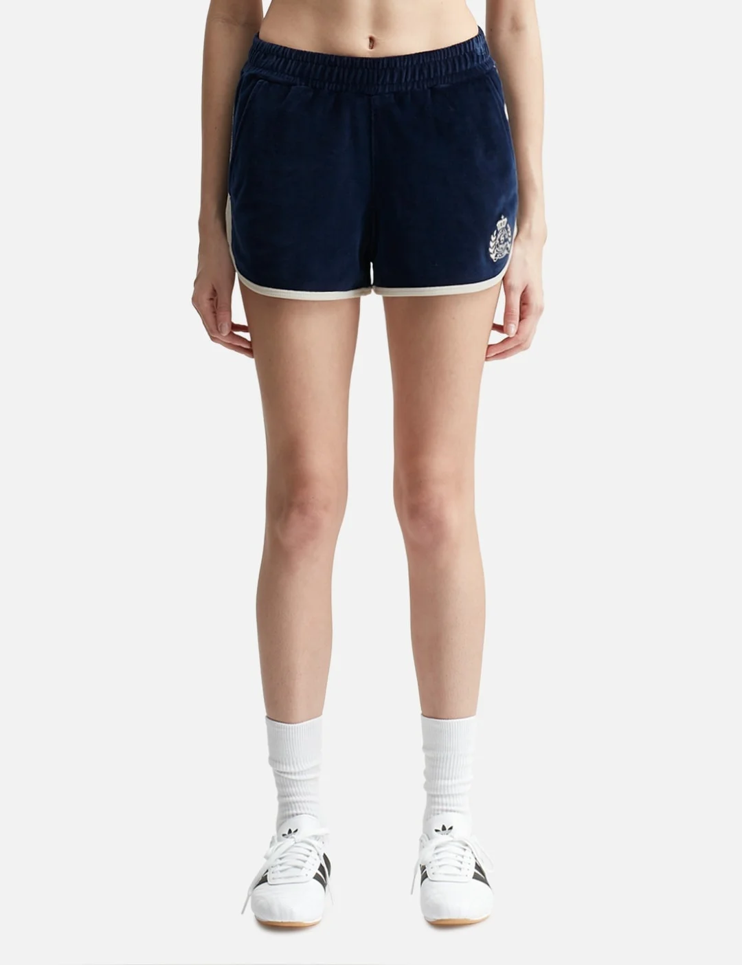 NY CREST VELOUR SHORTS - 1