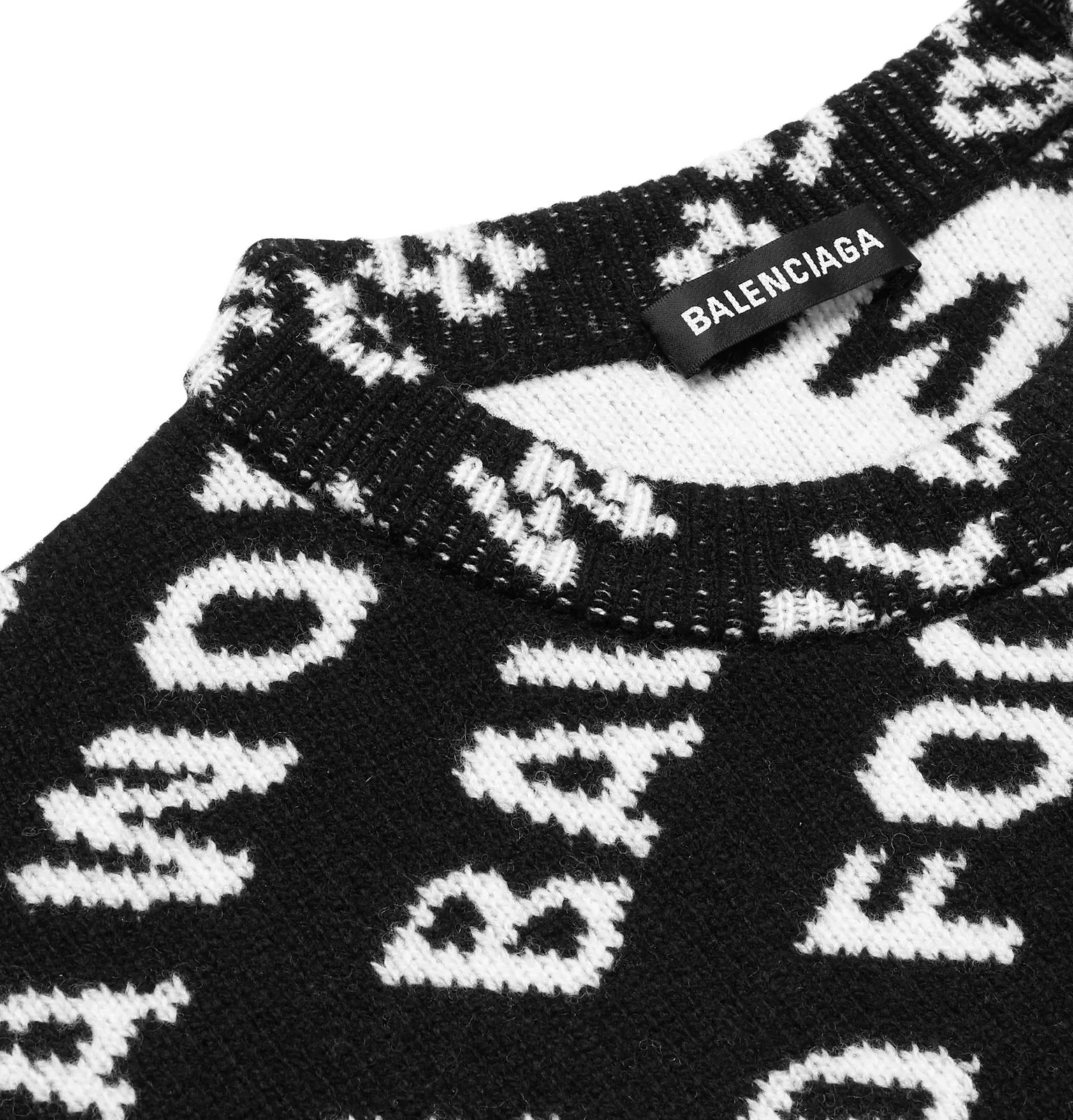 + World Food Programme Oversized Logo-Intarsia Wool-Blend Sweater - 12