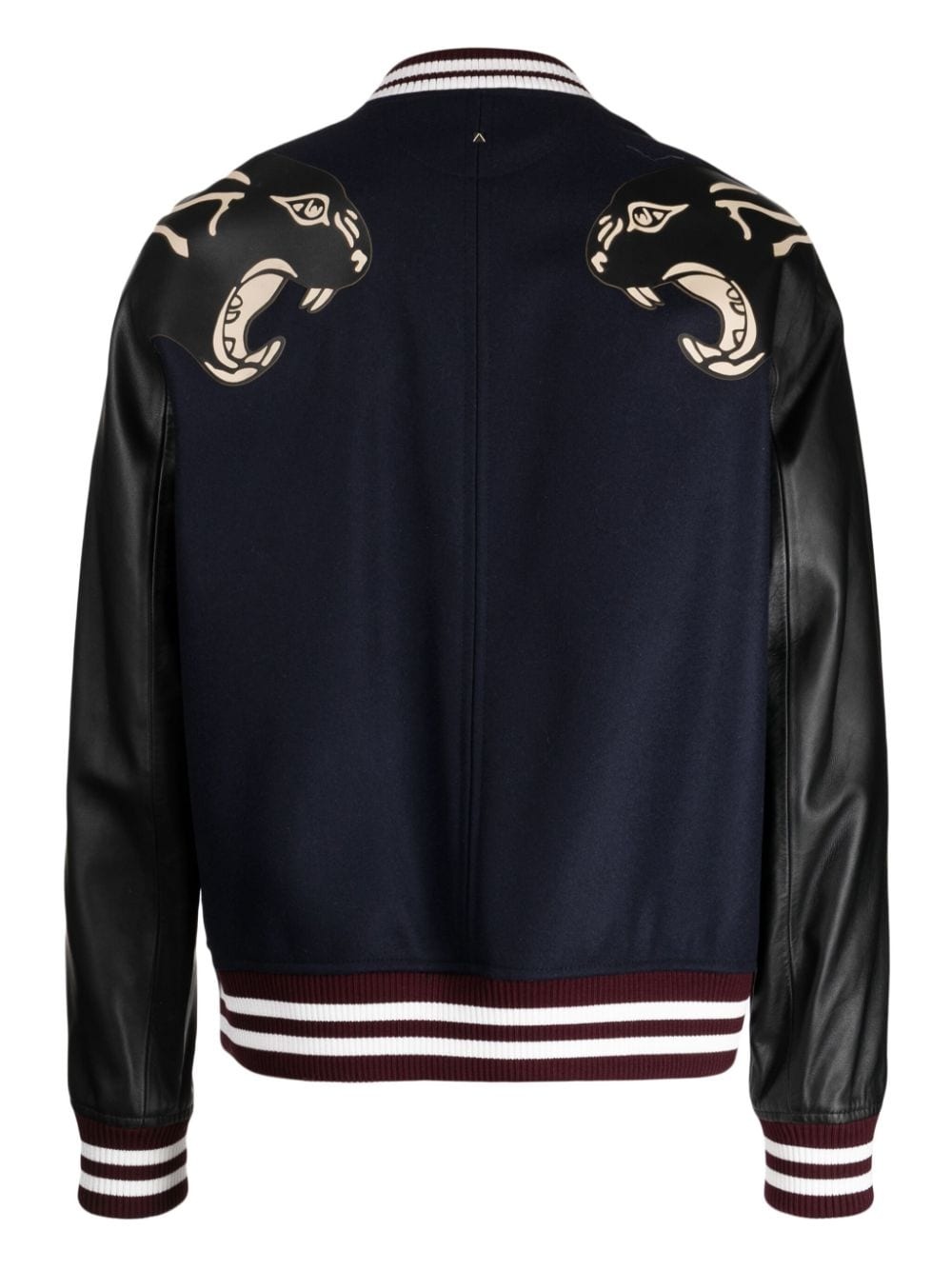 jaguar-embroidery bomber jacket - 2