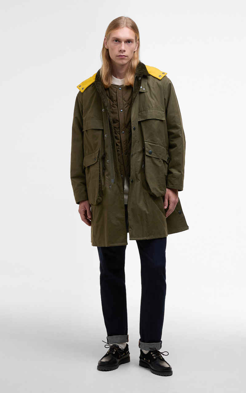 X KAPTAIN SUNSHINE BEDALE FIELD COAT KHAKI BROWN - 2