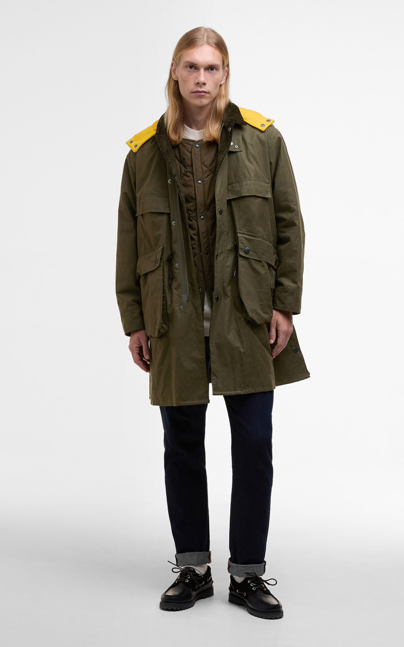 Barbour X KAPTAIN SUNSHINE BEDALE FIELD COAT KHAKI BROWN outlook