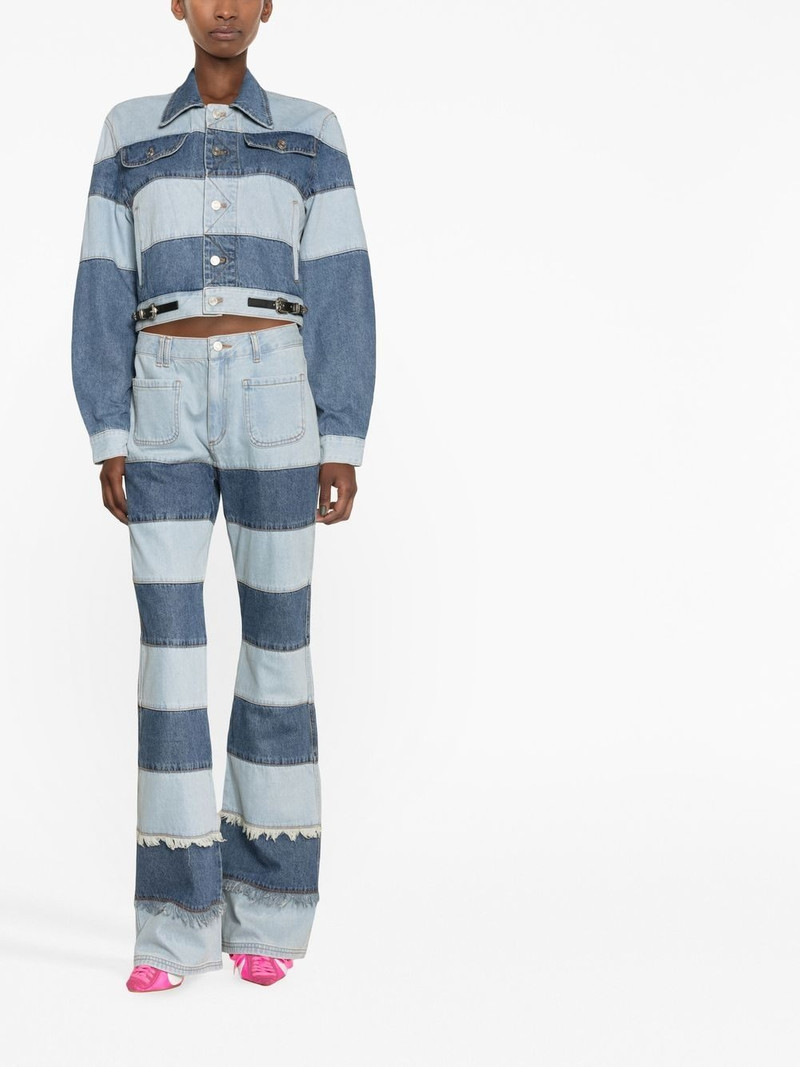 Andersson Bell Mahina patchwork-stripe jeans outlook