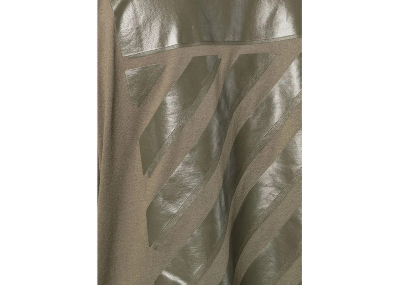 Off-White OFF-WHITE Rubber Diagonals Oversized T-Shirt Army Green outlook