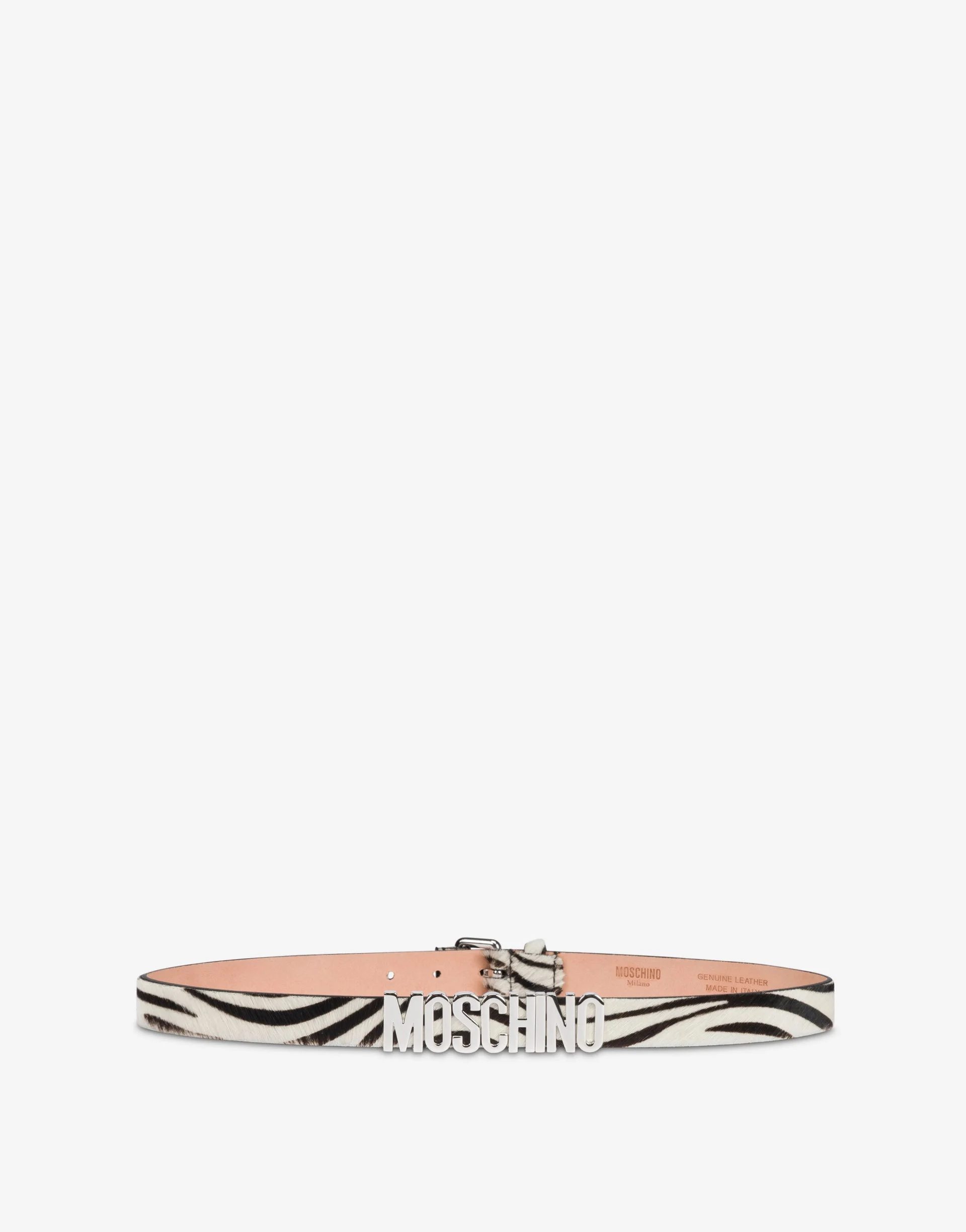 ZEBRA LETTERING CALFSKIN BELT - 1