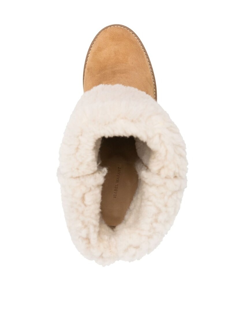 Totam shearling trim wedge boot - 4