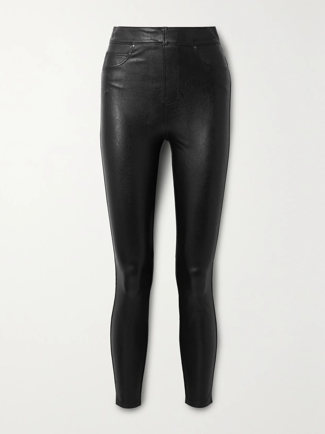 Like Leather Faux Stretch-leather Pants - 1