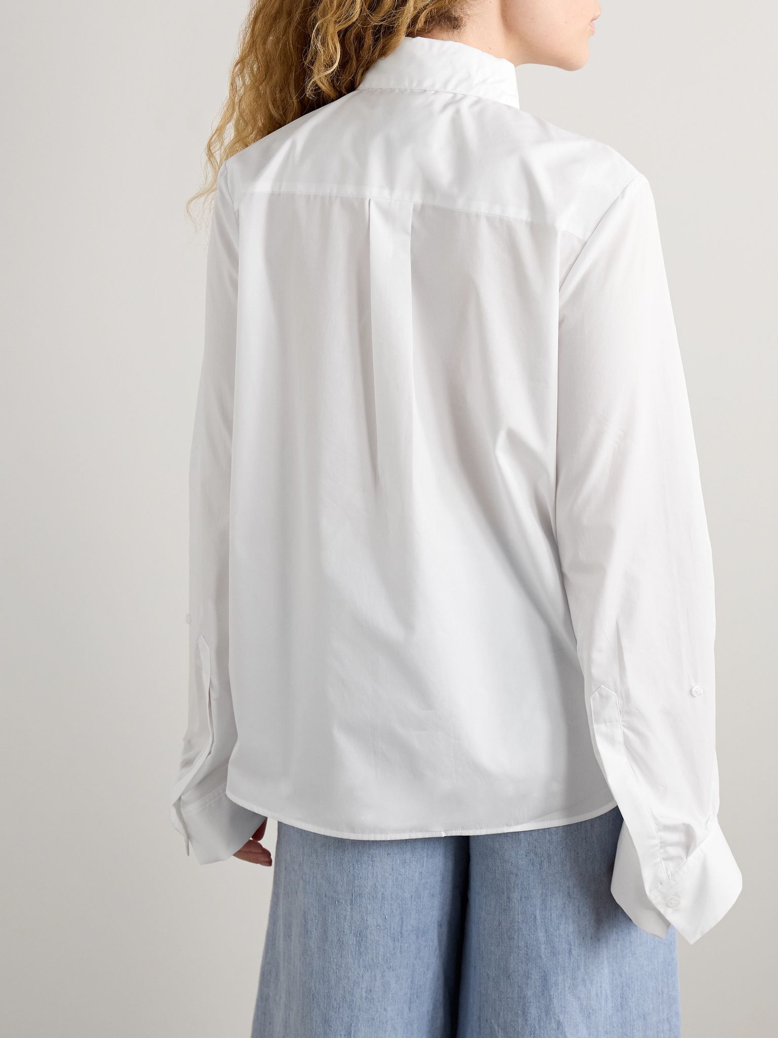 Boyfriend cotton-poplin shirt White - 4