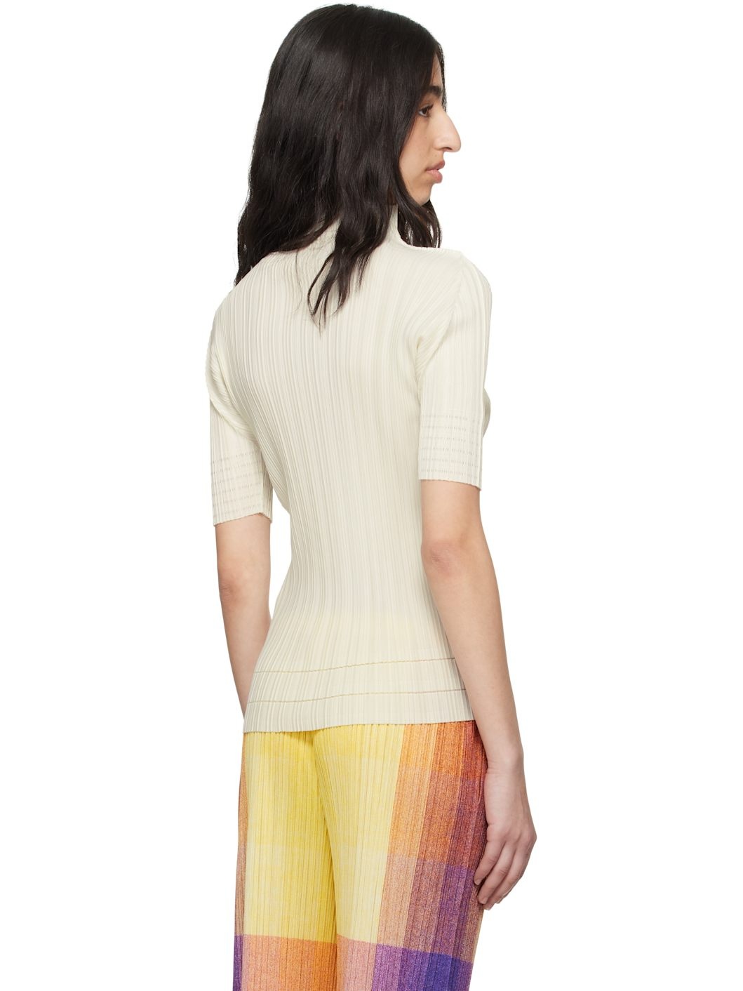 Off-White Soft Pleats Turtleneck - 3