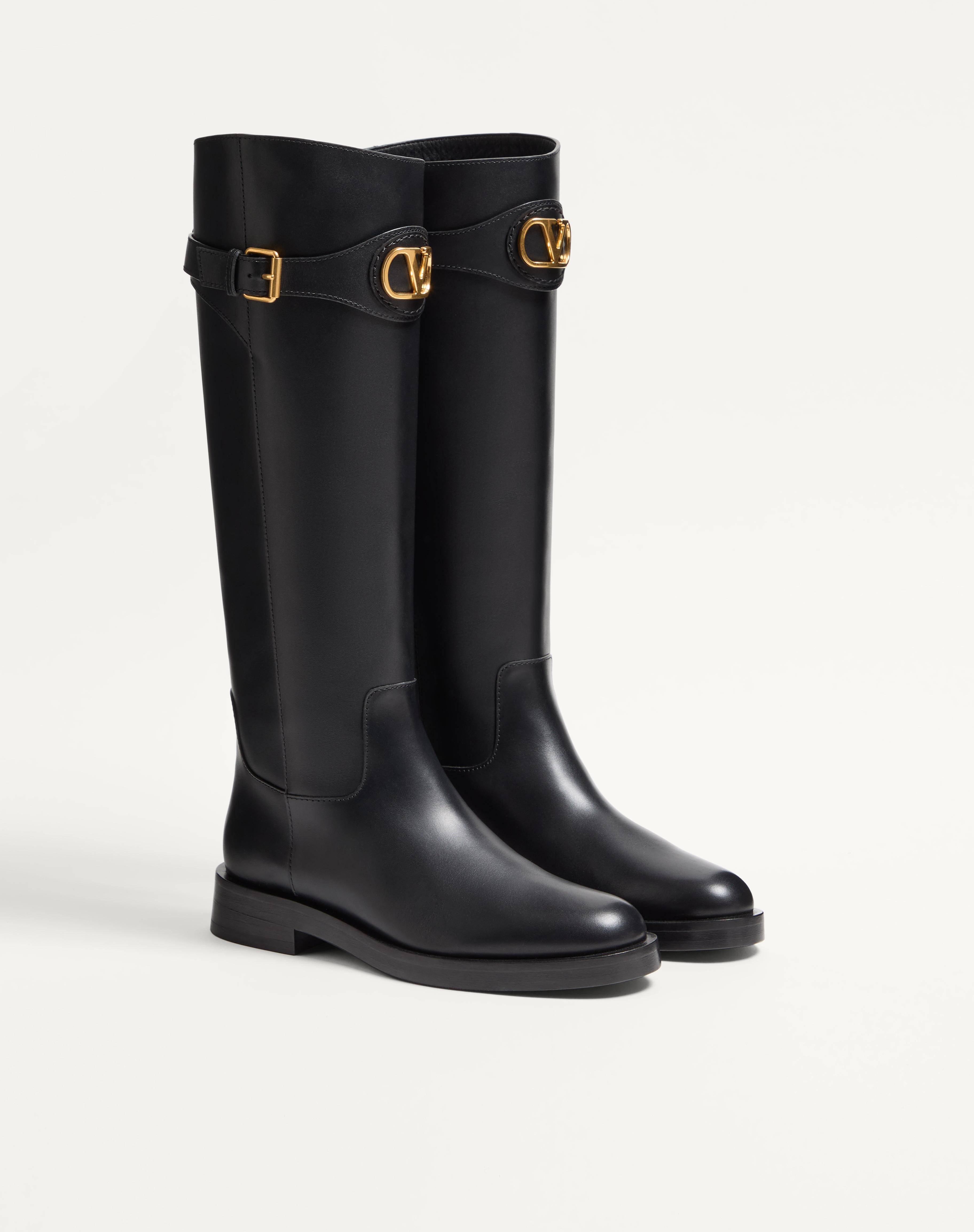 VLOGO SIGNATURE CALFSKIN BOOT 30MM - 3