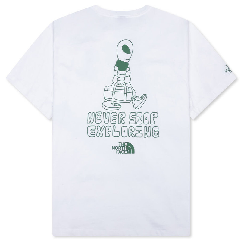 The North Face ALIEN RELAXED S/S GRAPHIC TEE - WHITE outlook