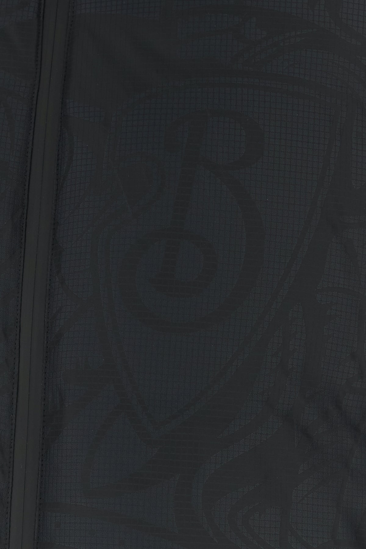 Black nylon down jacket - 3