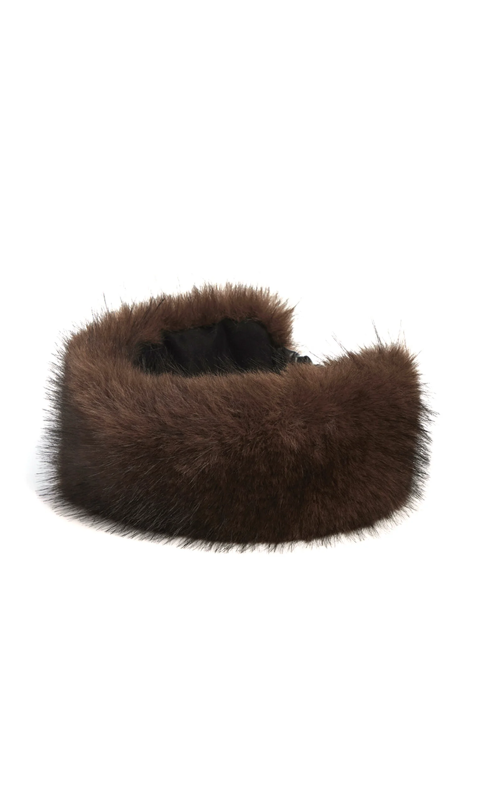 Eleni Faux Sable Fur Headband - 1