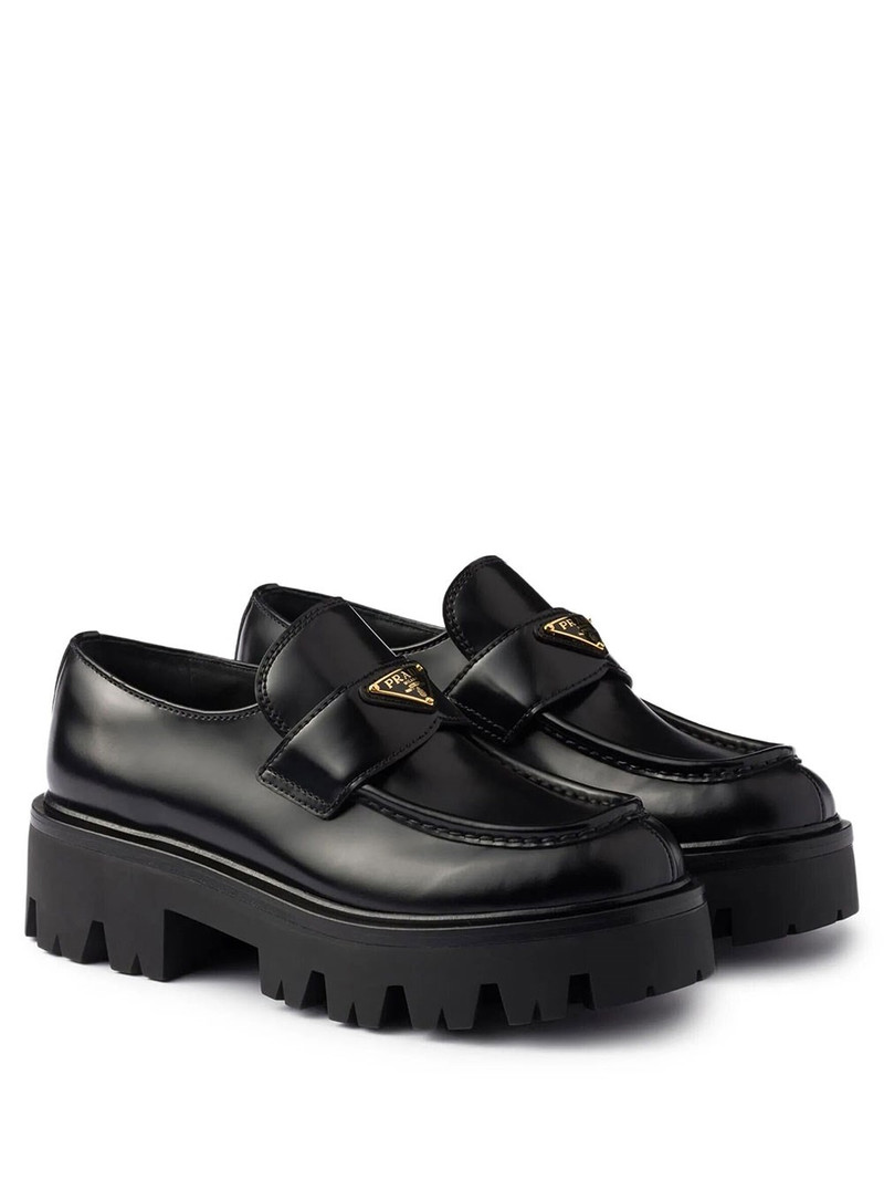 BRUSHED LEATHER LOAFERS 2
