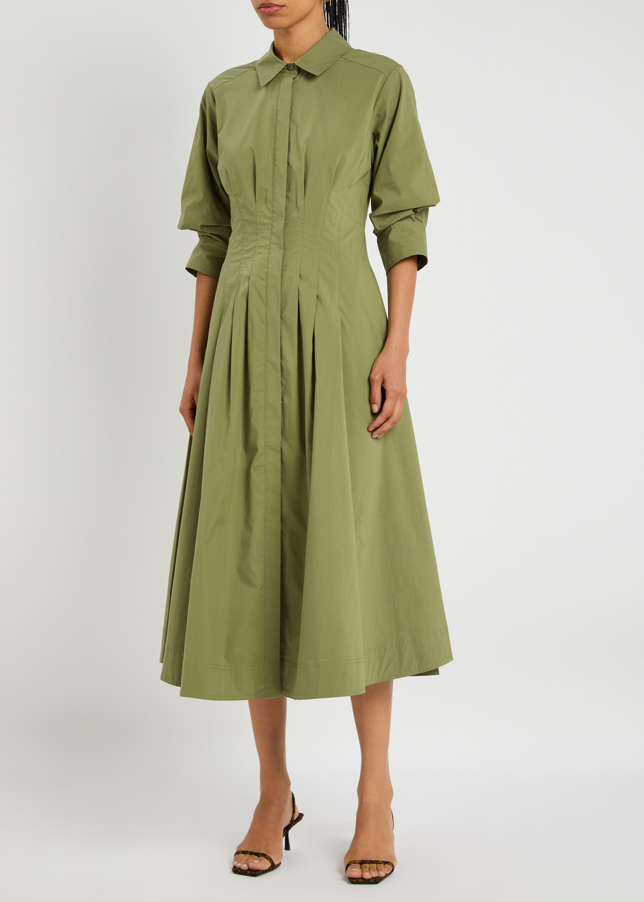 Simkhai Jazz Cotton-blend Poplin Midi Shirt Dress - 2